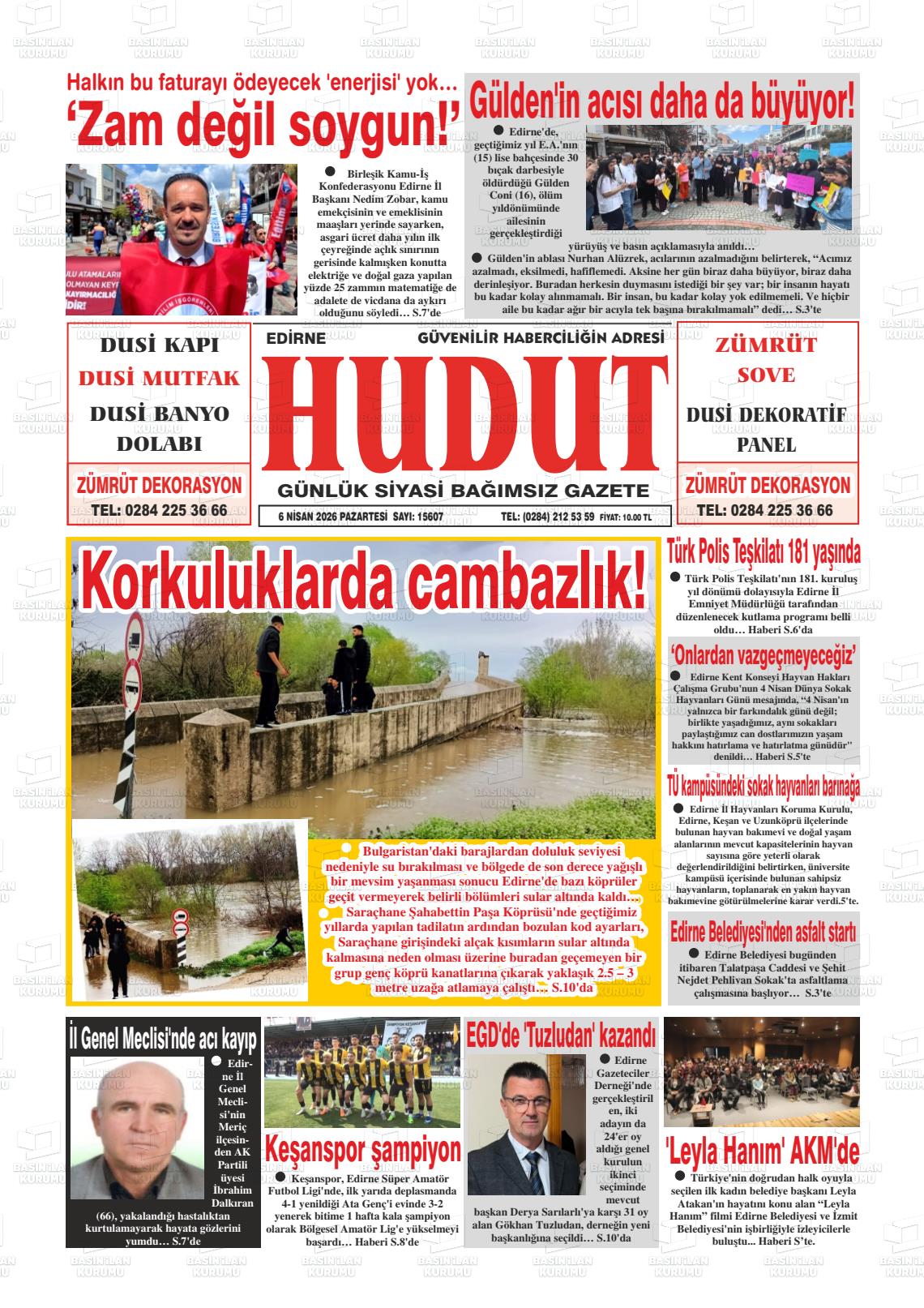 Edirne Hudut 06.04.2026