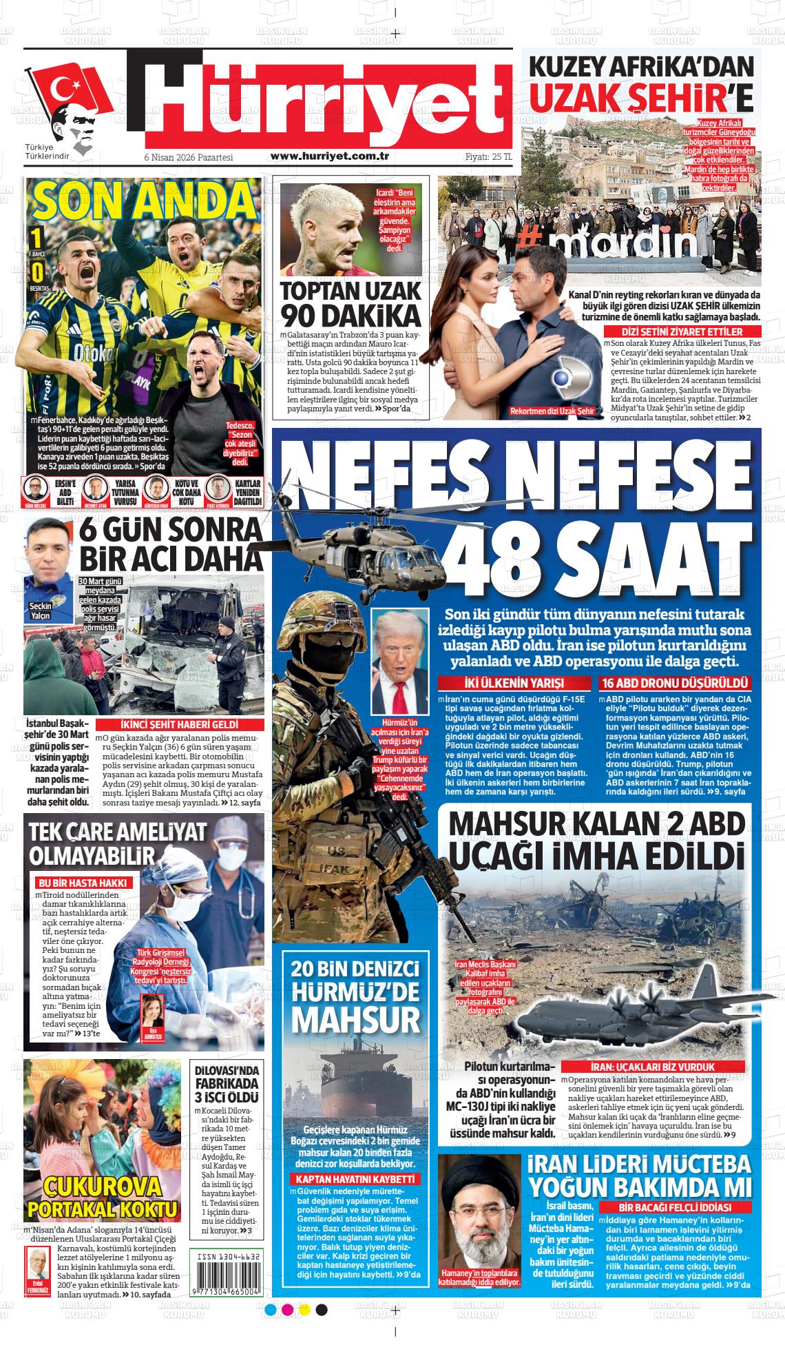 Hürriyet Gazetesi 06.04.2026