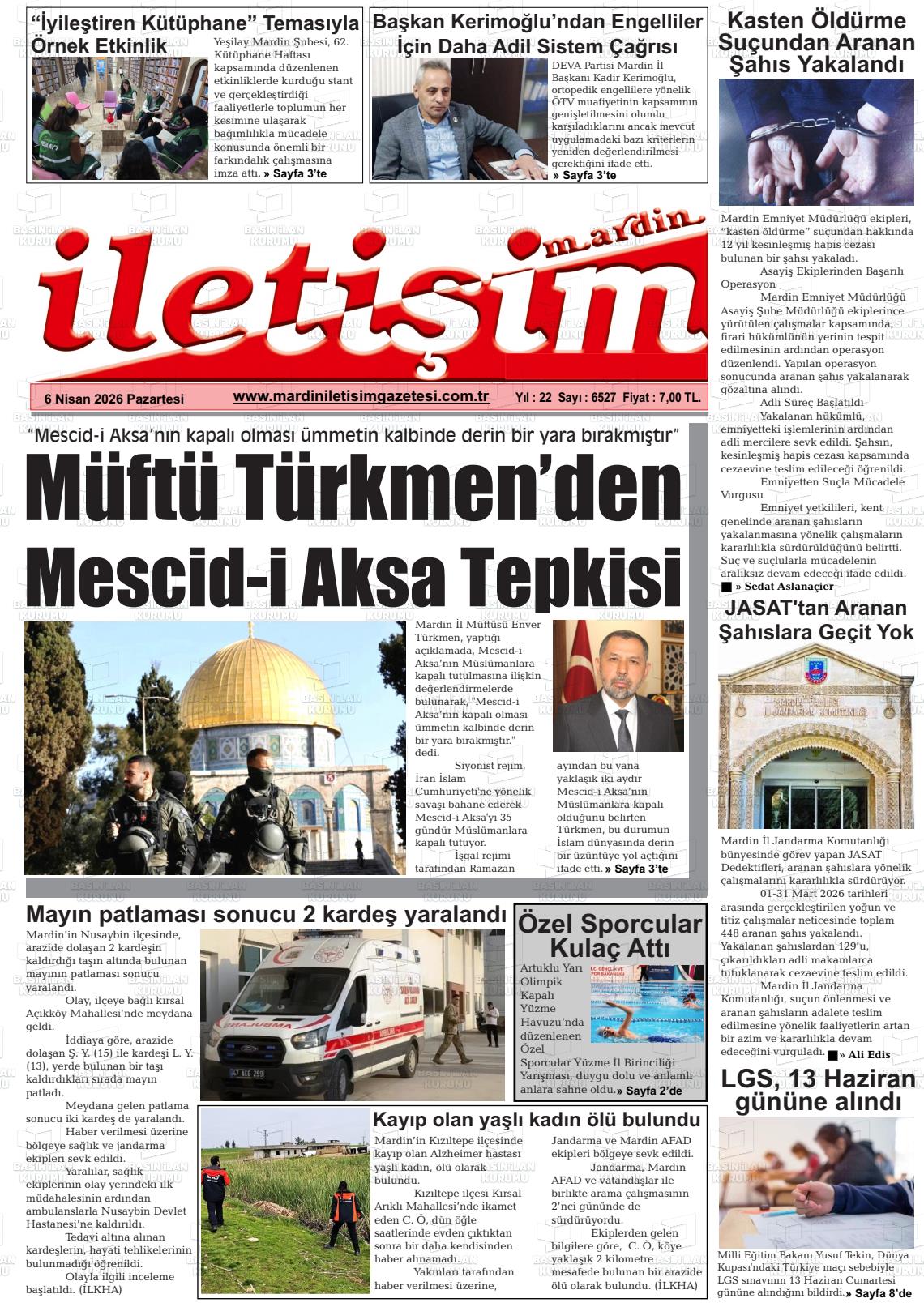 Mardin Iletisim 06.04.2026