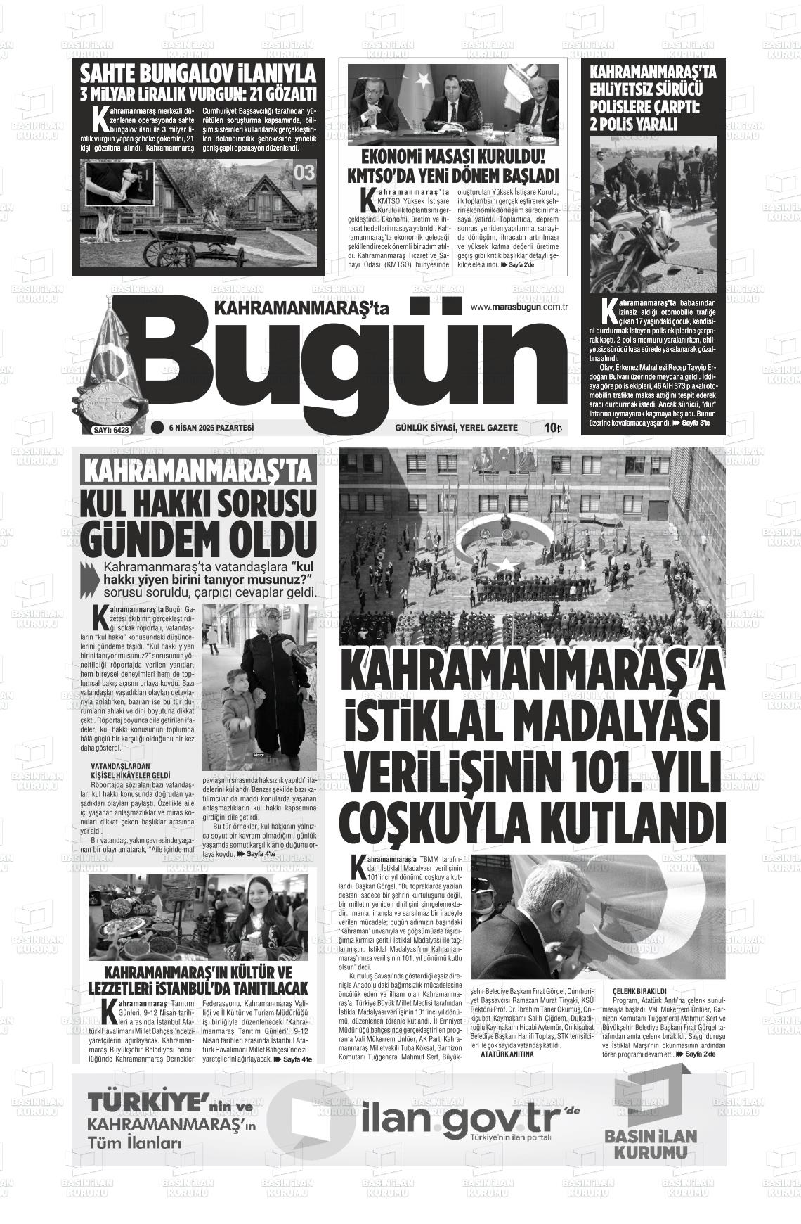 Kahramanmaras Tabugun 06.04.2026