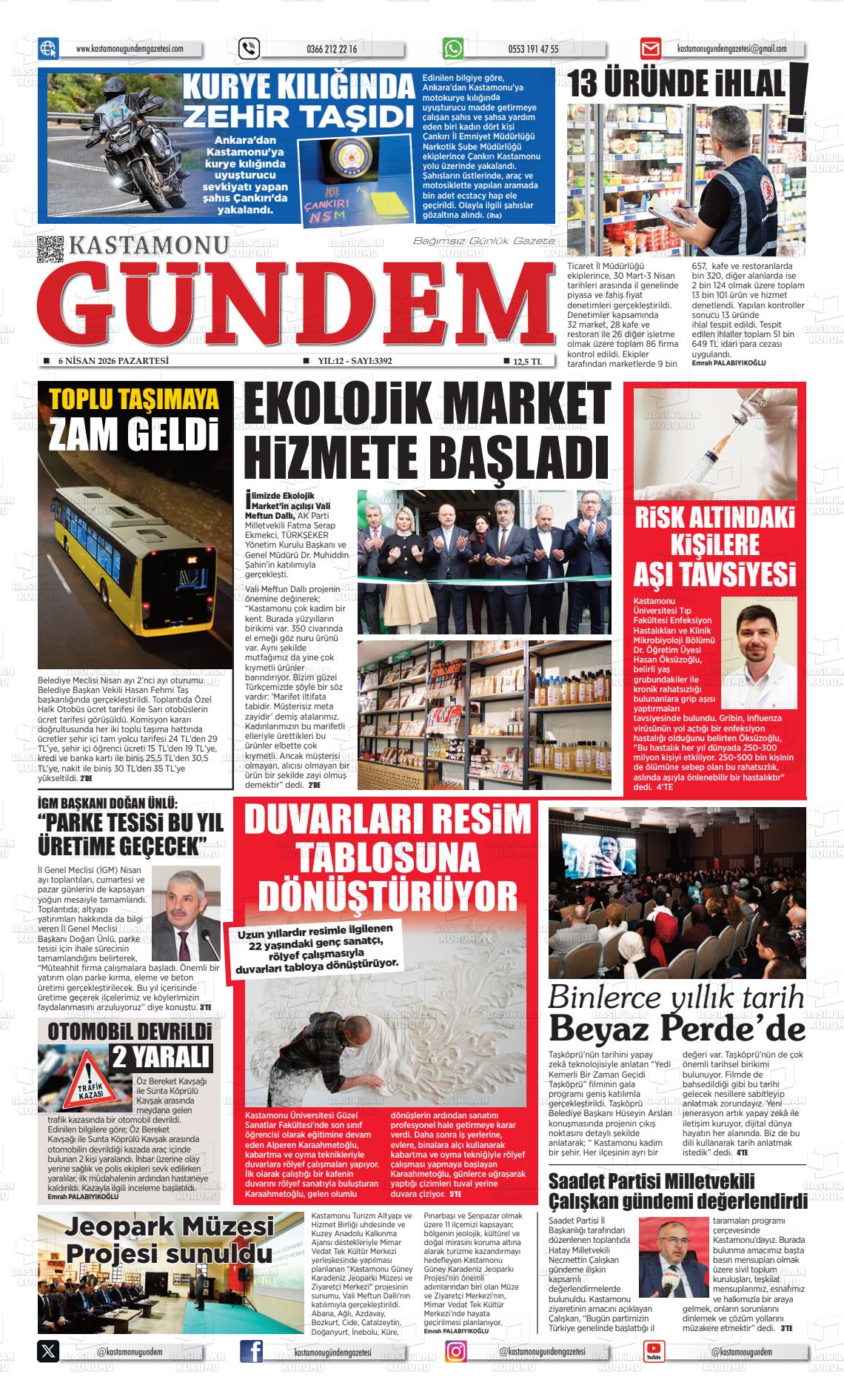 Kastamonu Gundem 06.04.2026