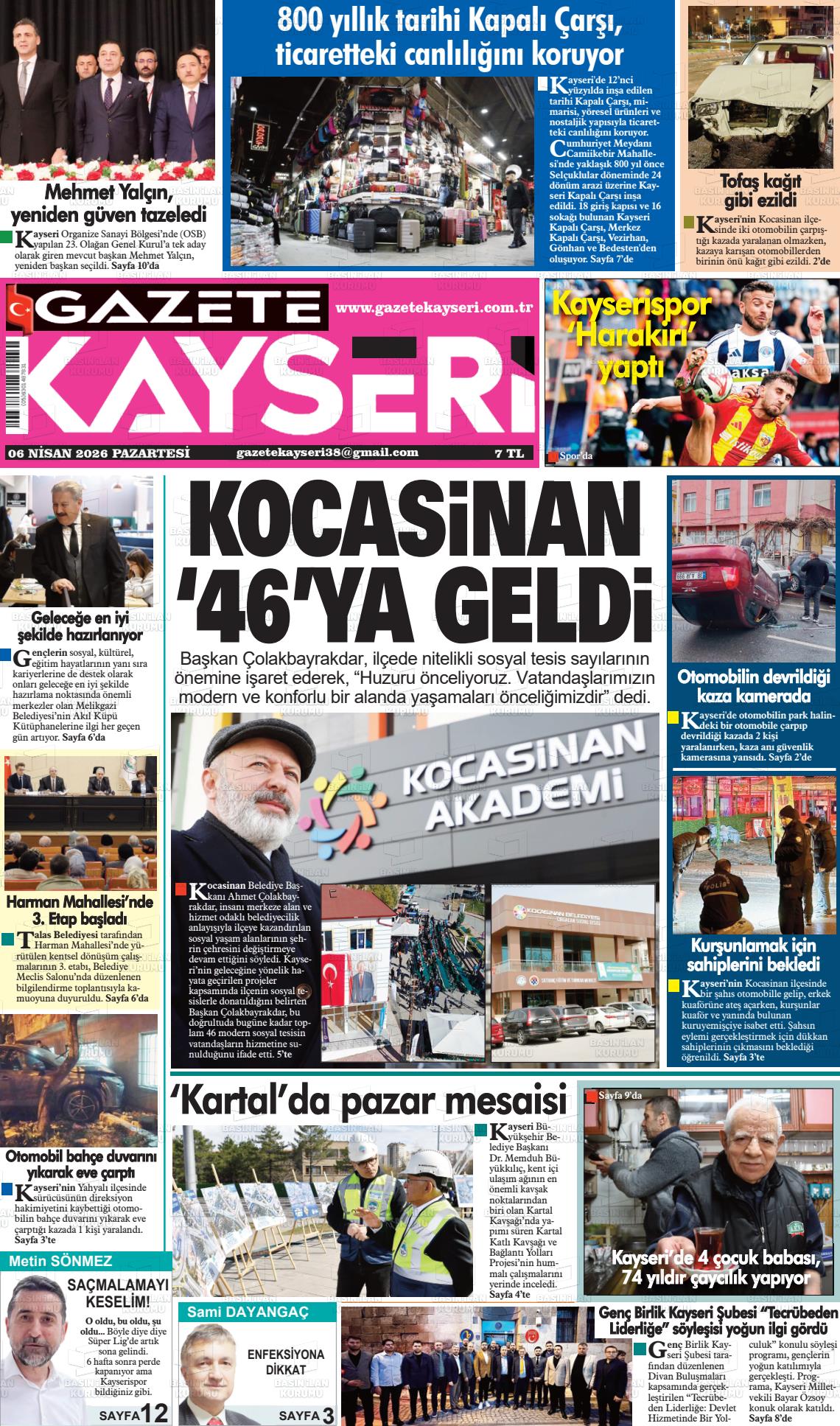 Kayseri Haber 38 06.04.2026