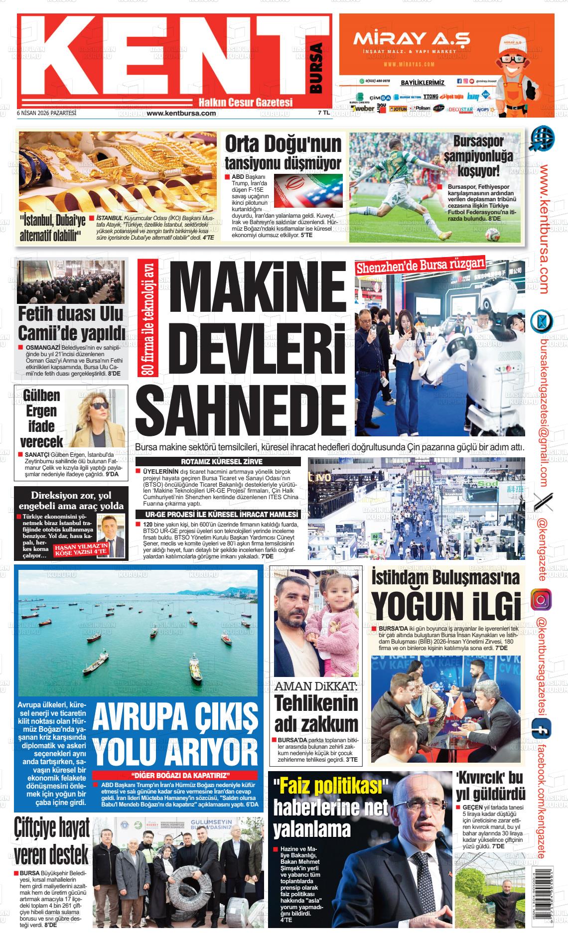 Bursa Kent 06.04.2026