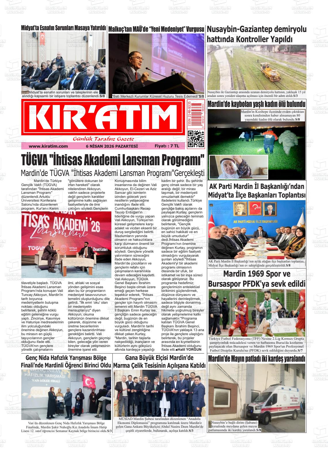 Mardin Kiratim 06.04.2026