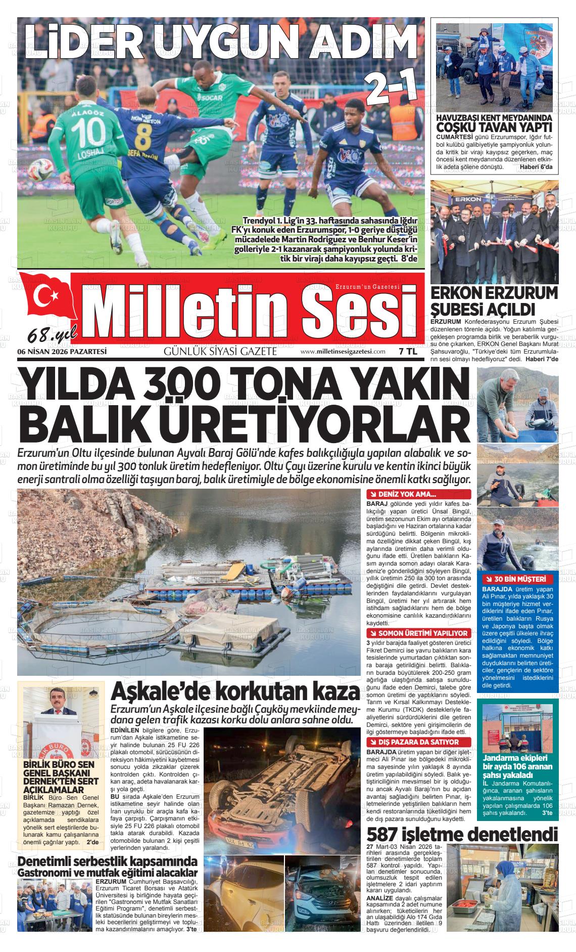 Erzurum Milletinsesi 06.04.2026