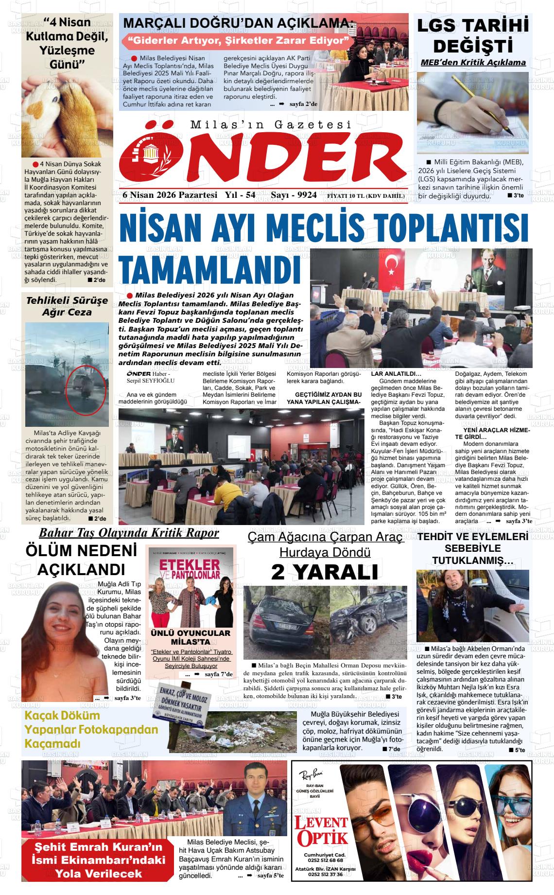 Mugla Onder 06.04.2026