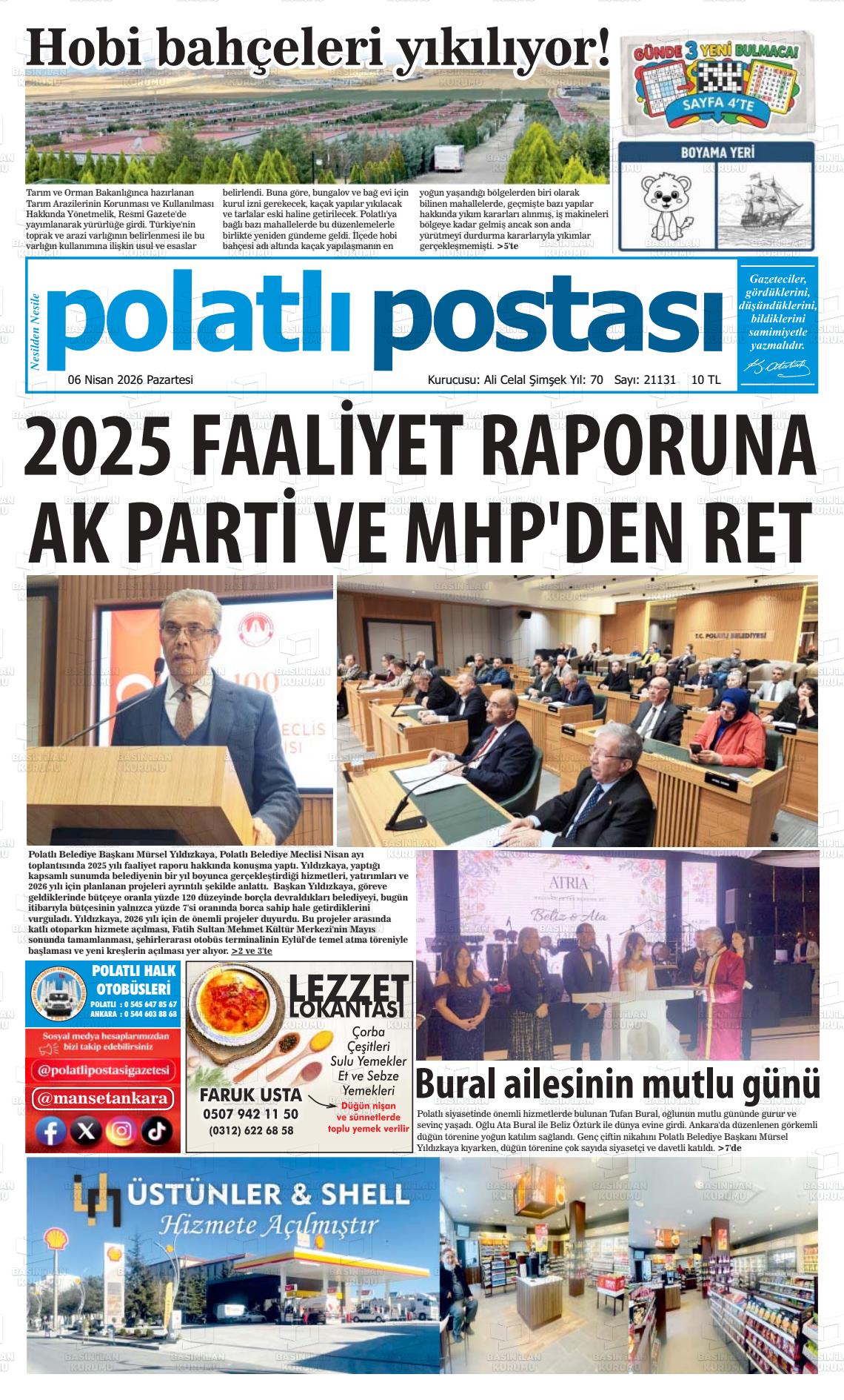 Ankara Polatlipostasi 06.04.2026