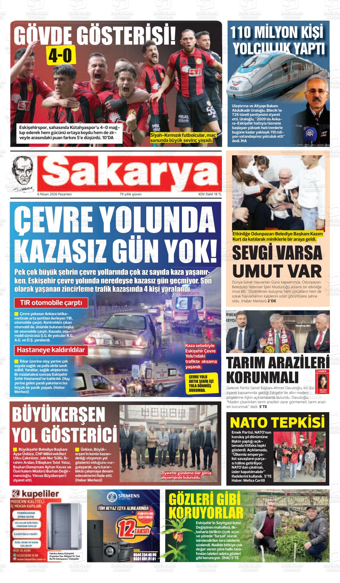 Eskisehir Sakarya 06.04.2026