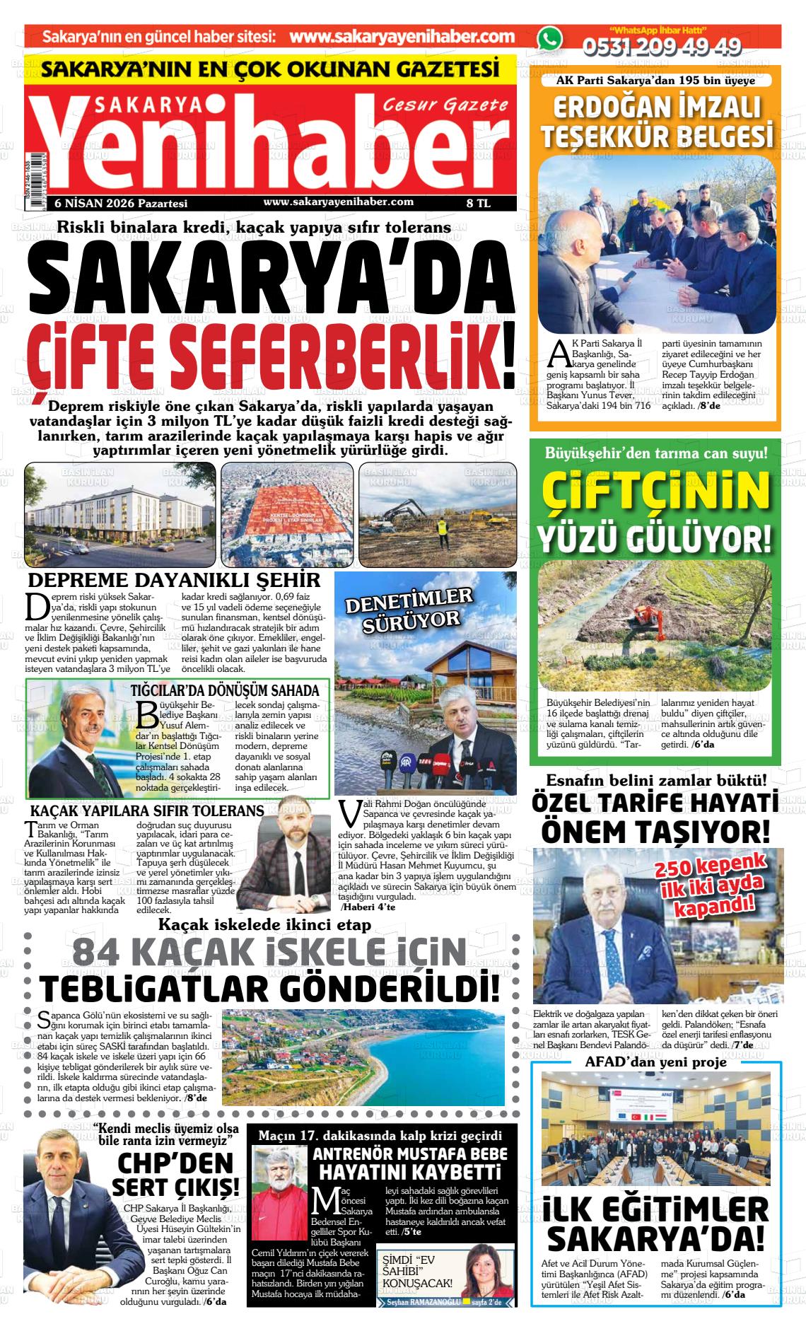 Sakarya Yenihaber 06.04.2026