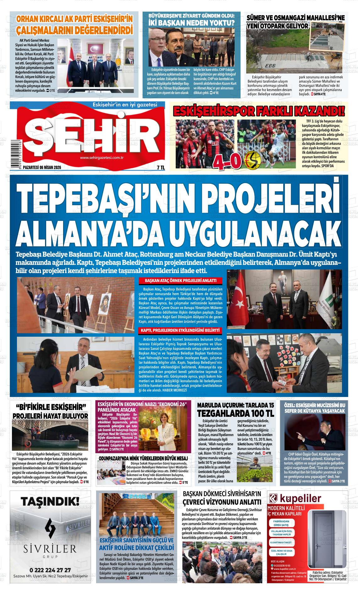 Eskisehir Sehir 06.04.2026