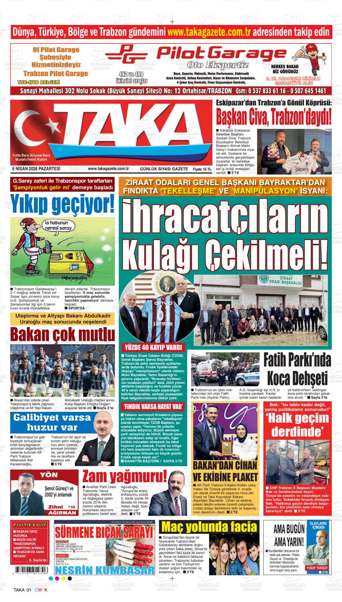Trabzon Taka 06.04.2026
