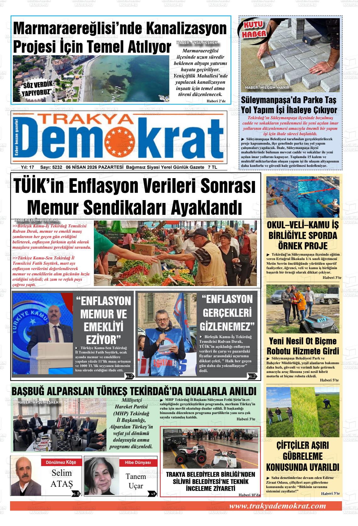 Tekirdag Trakyademokrat 06.04.2026