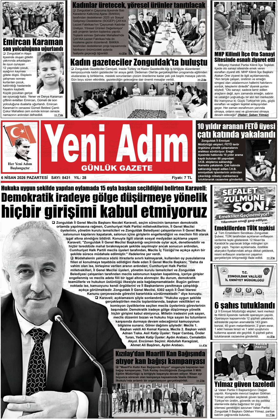 Zonguldak Yeniadim 06.04.2026