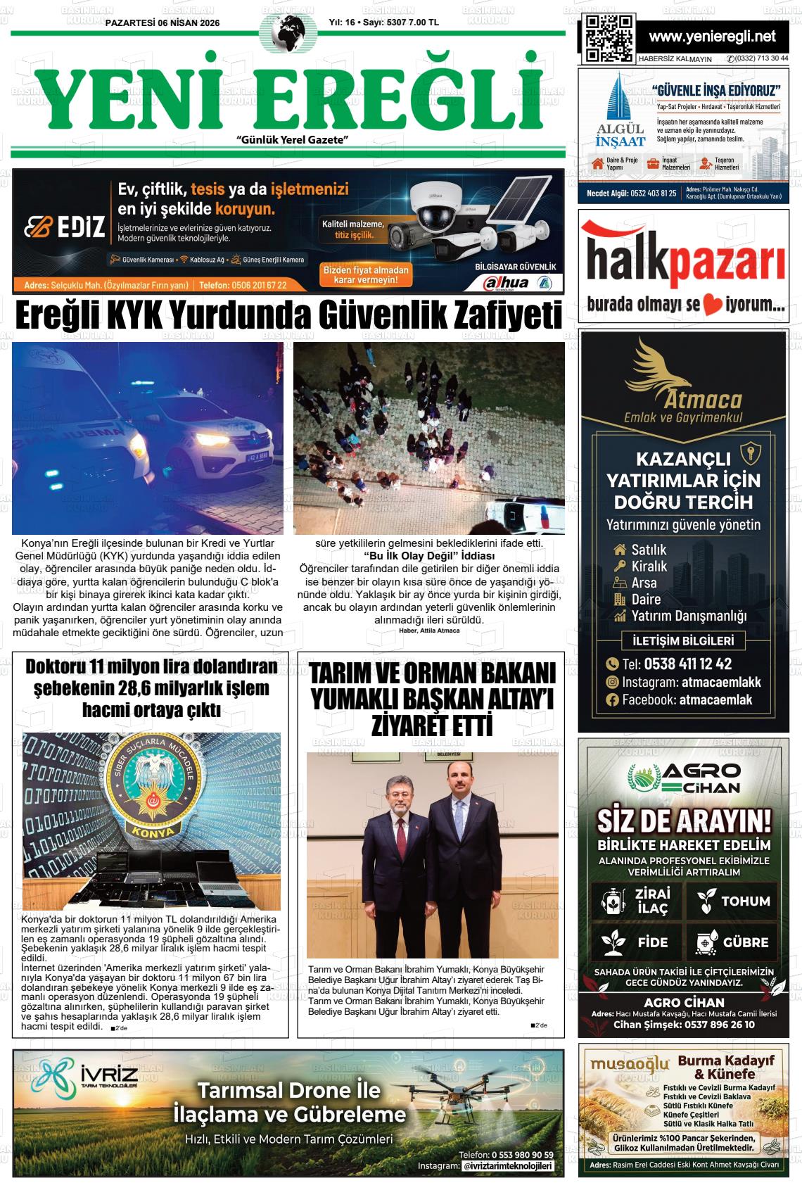 Konya Yenieregli 06.04.2026