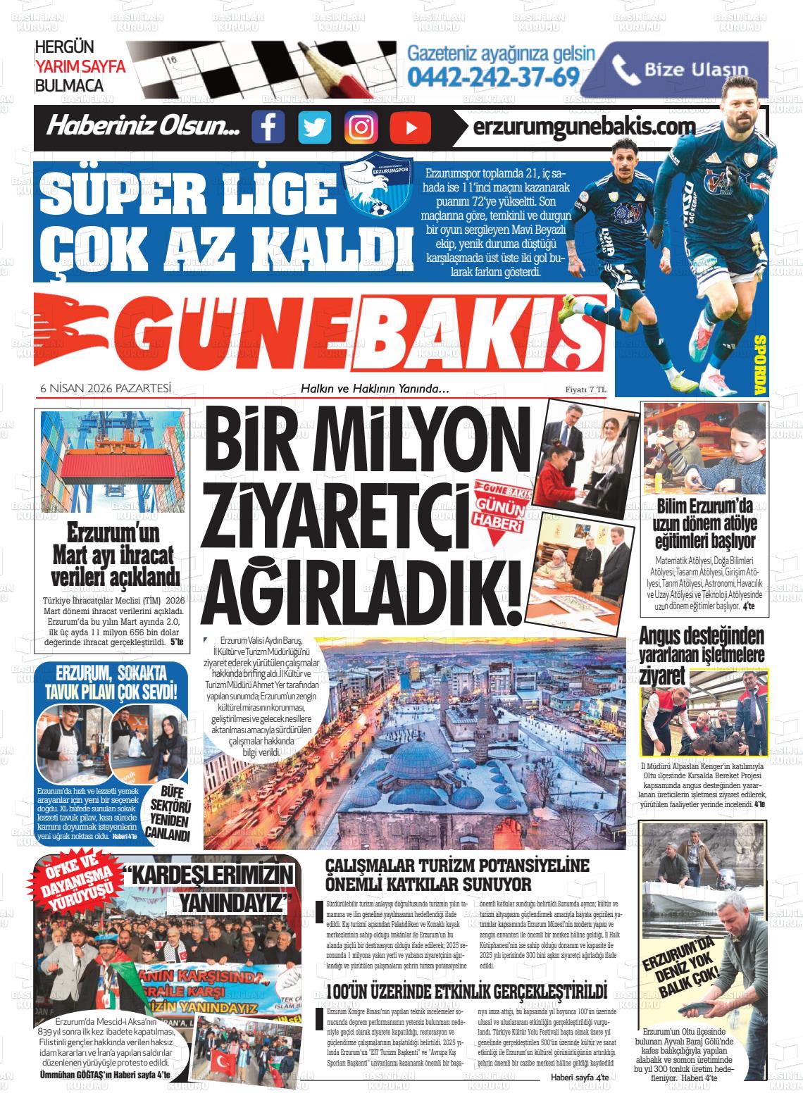 Erzurum Yenikusak 06.04.2026