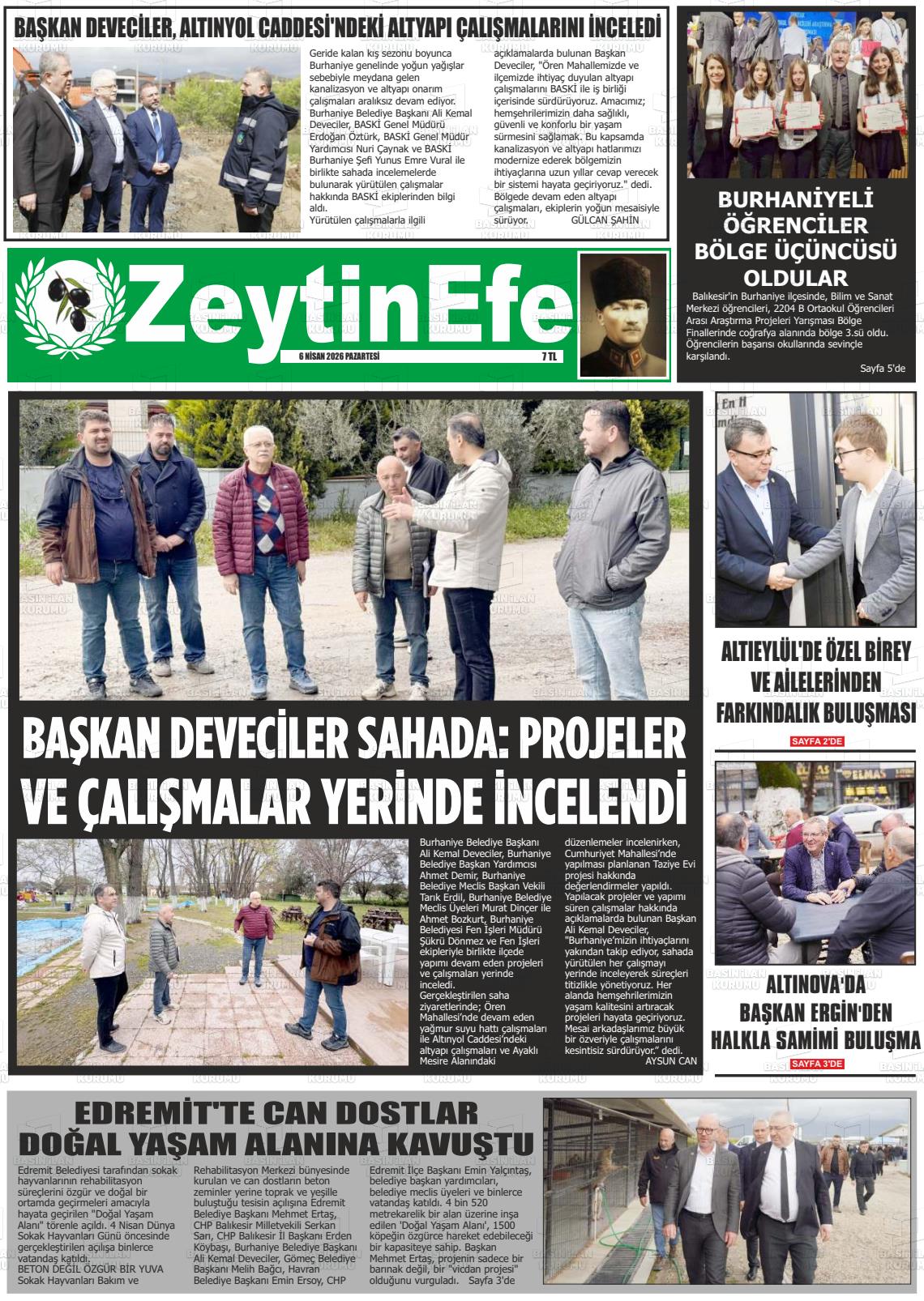 Balikesir Zeytinefe 06.04.2026