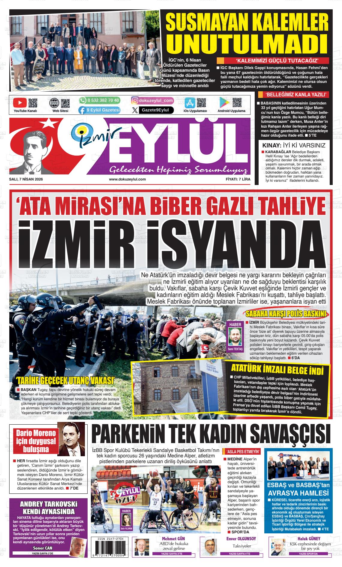 Izmir 9 Eylul 07.04.2026