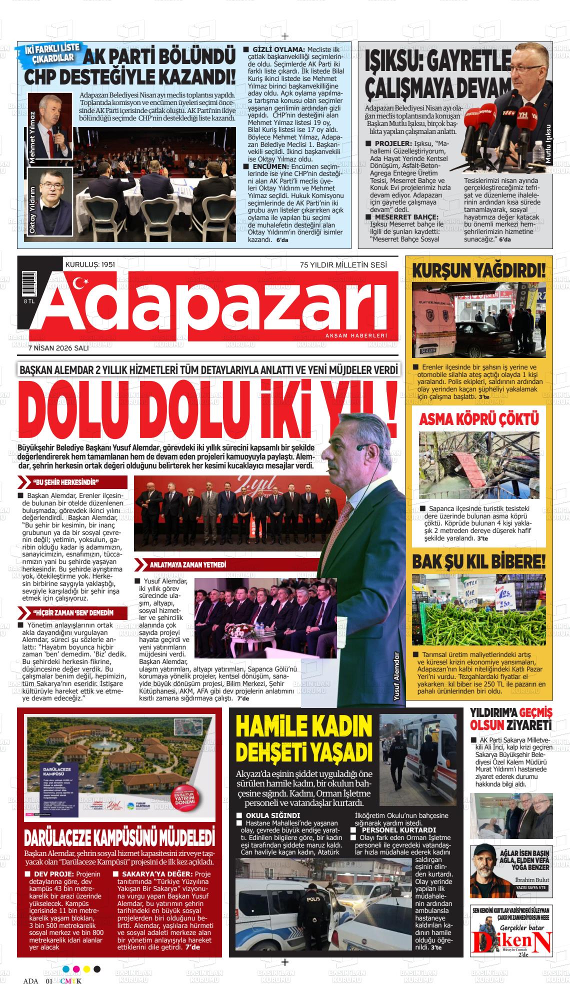 Sakarya Adapazariaksamhaberleri 07.04.2026