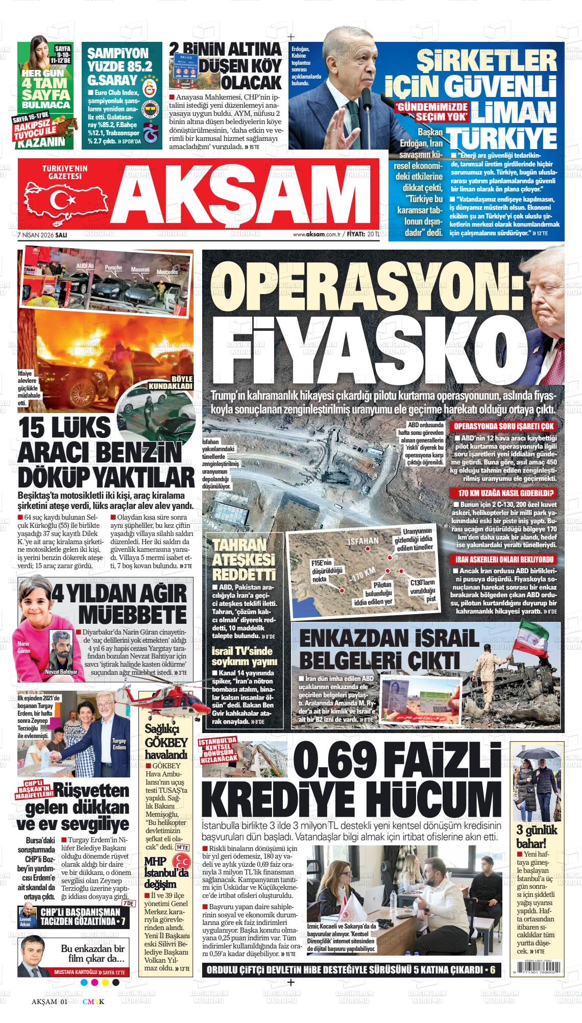 Akşam Gazetesi 07.04.2026