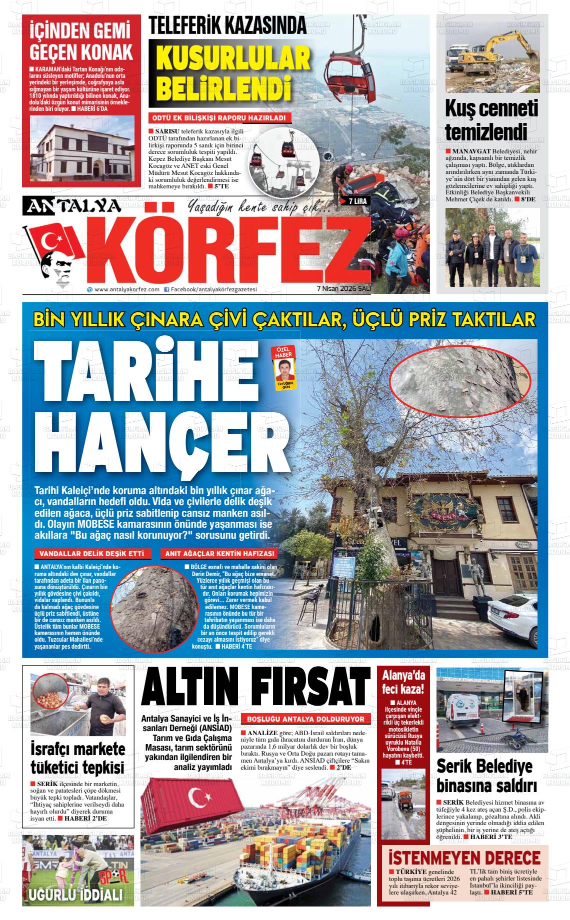 Antalya Korfez 07.04.2026