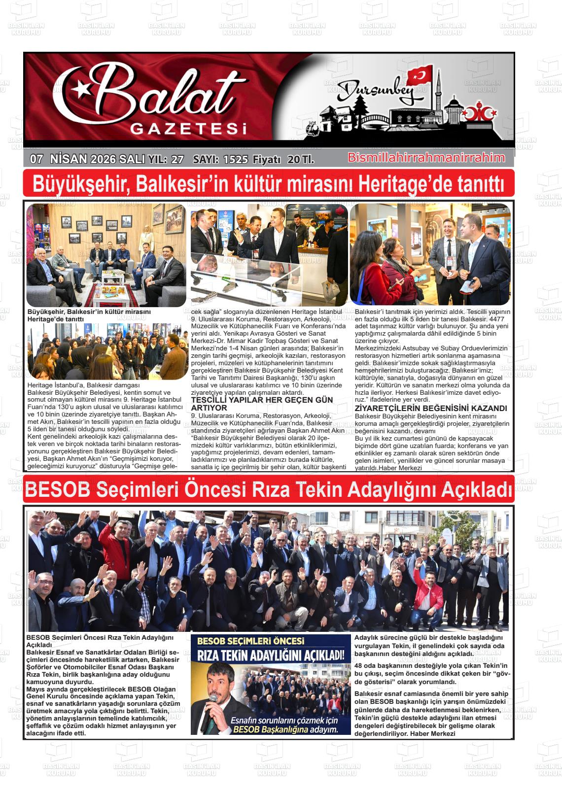 Balikesir Balat 07.04.2026