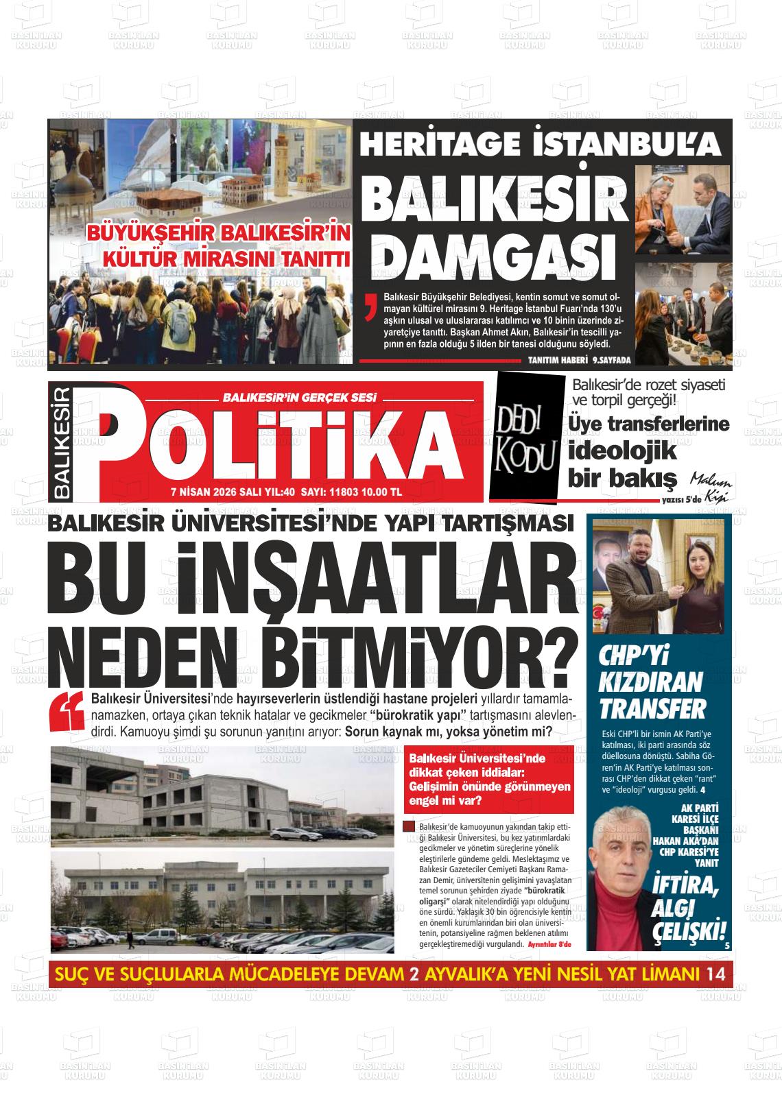 Balikesir Politika 07.04.2026