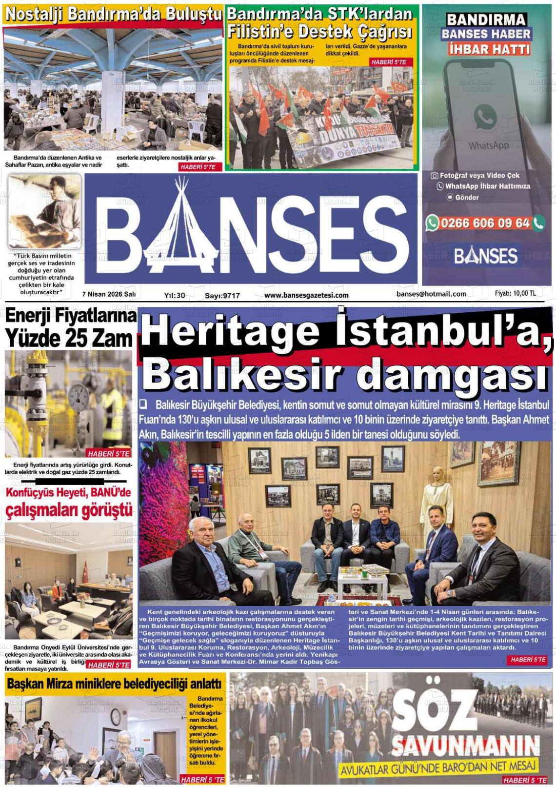 Balikesir Banses 07.04.2026