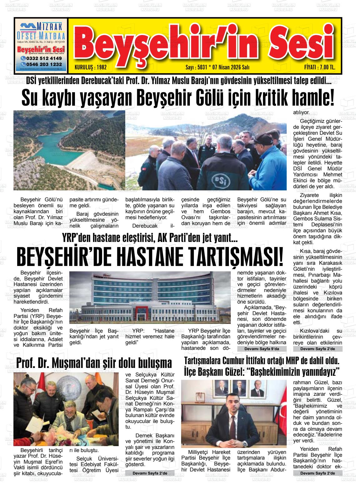Konya Beysehirinsesi 07.04.2026