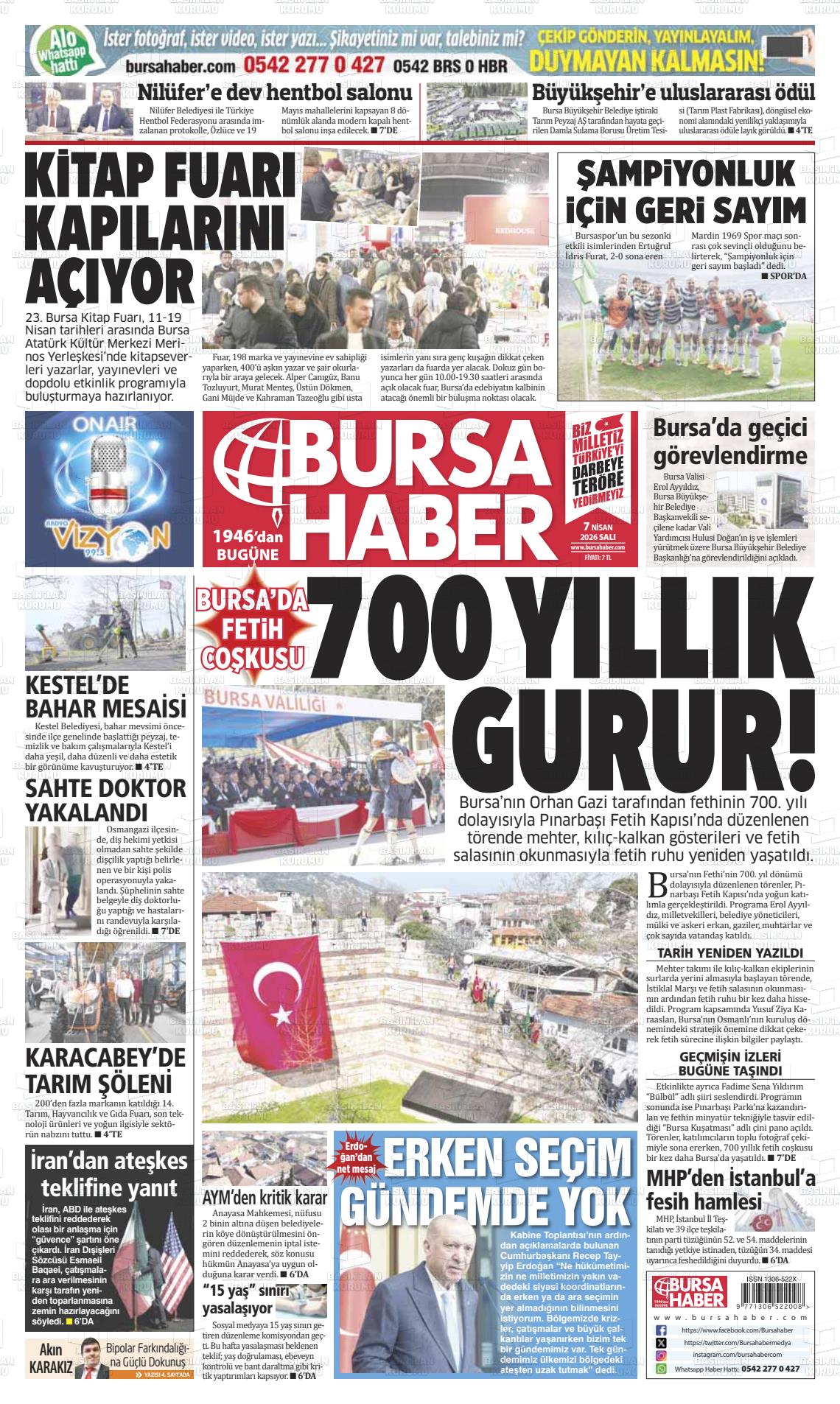Bursa Haber 07.04.2026