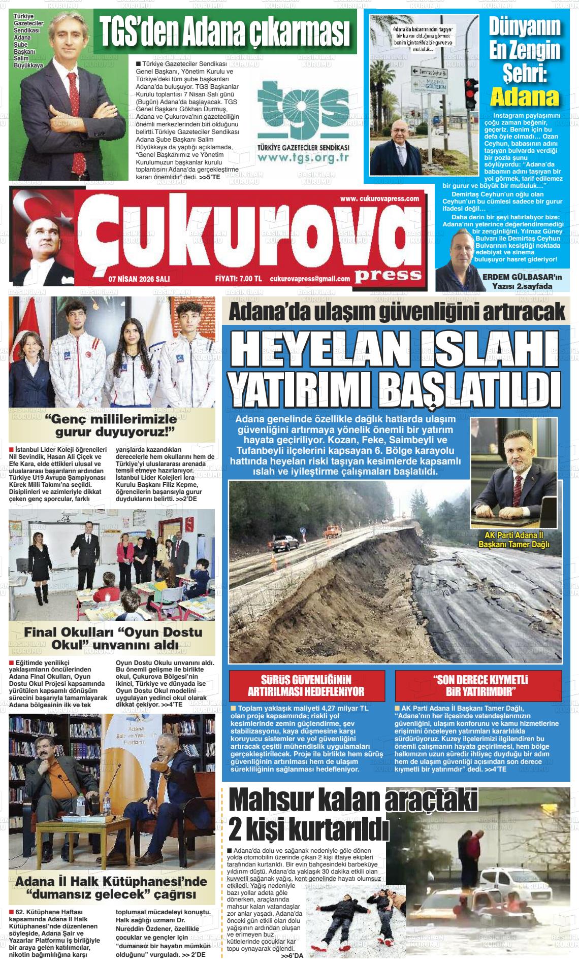 Adana Cukurovapress 07.04.2026