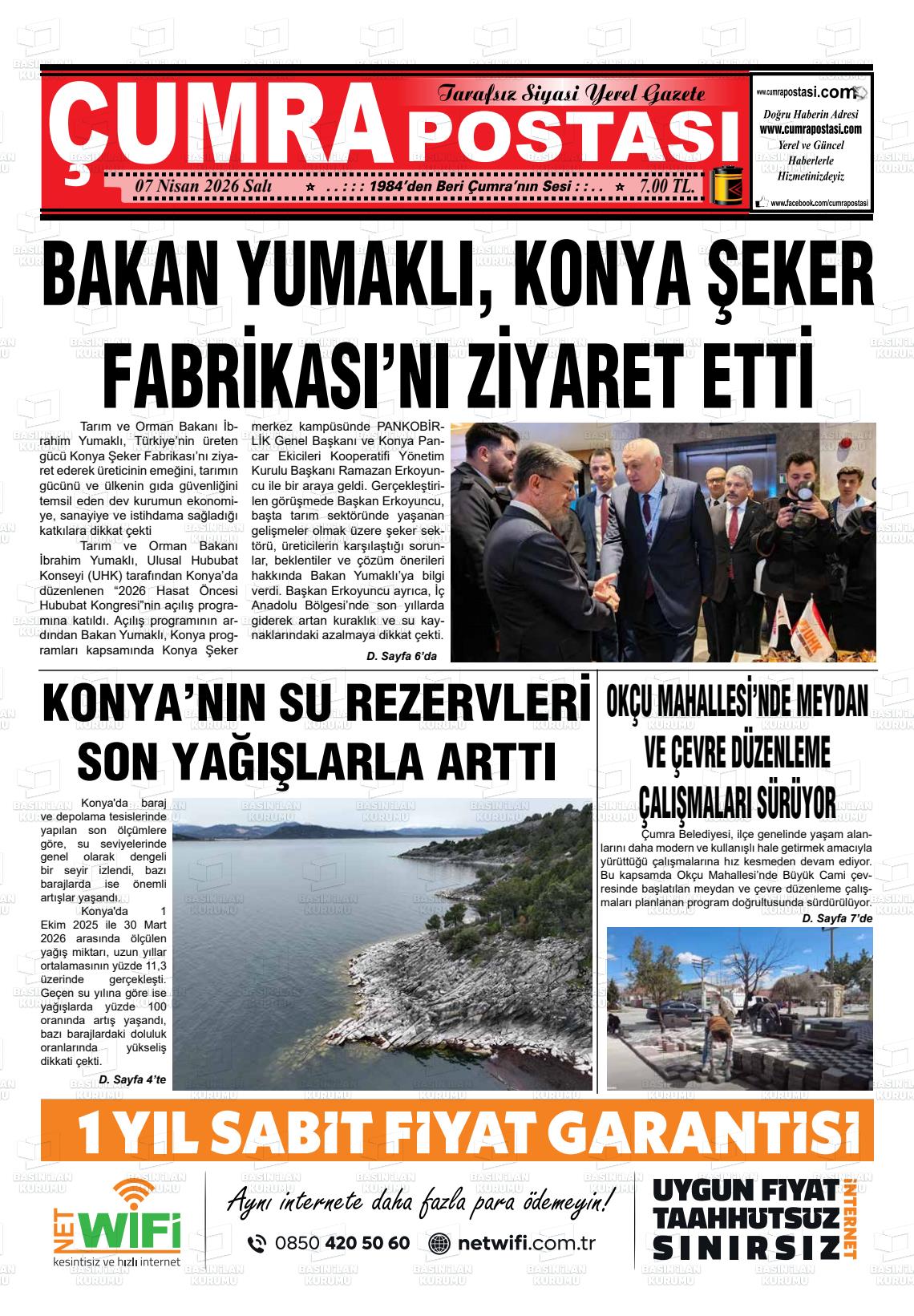 Konya Cumrapostasi 07.04.2026