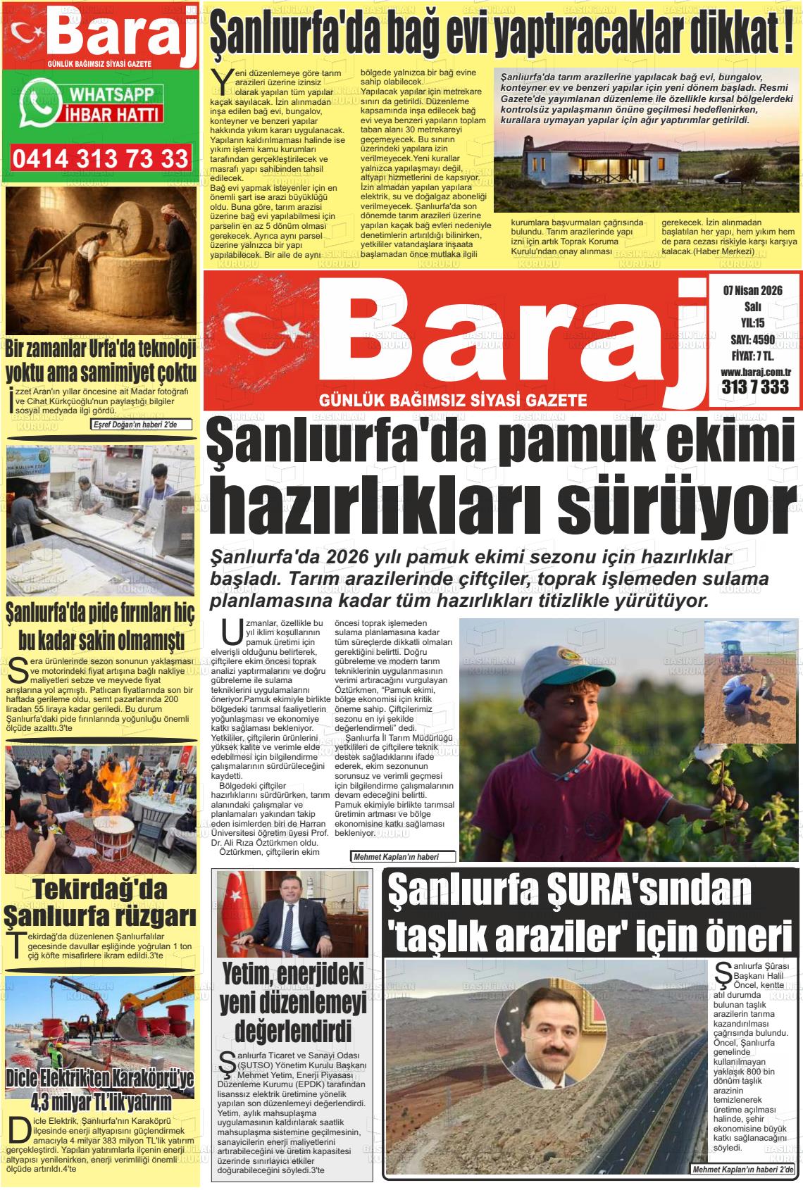 Sanliurfa Dundenbugunesafak 07.04.2026