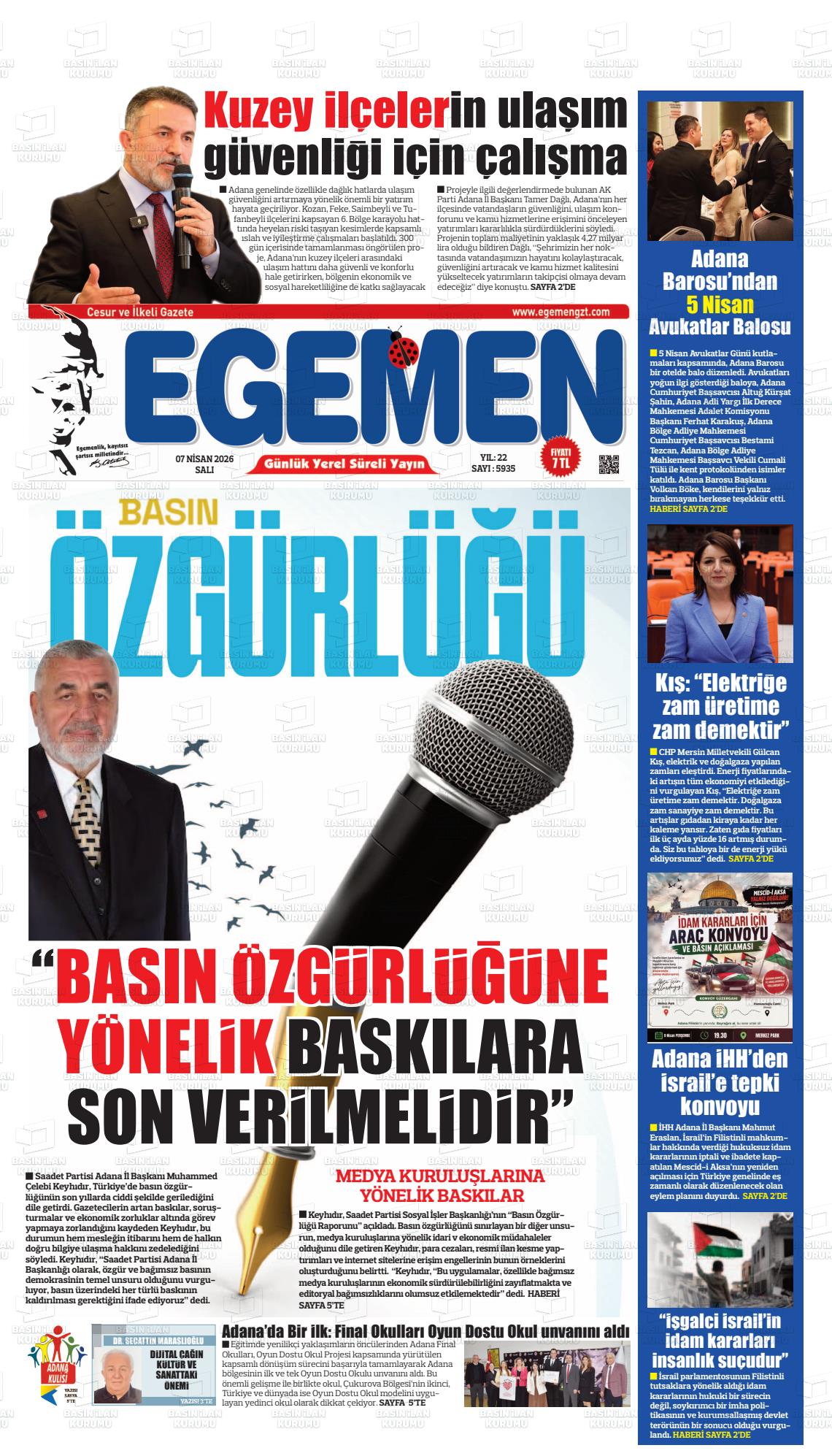Adana Egemen 07.04.2026