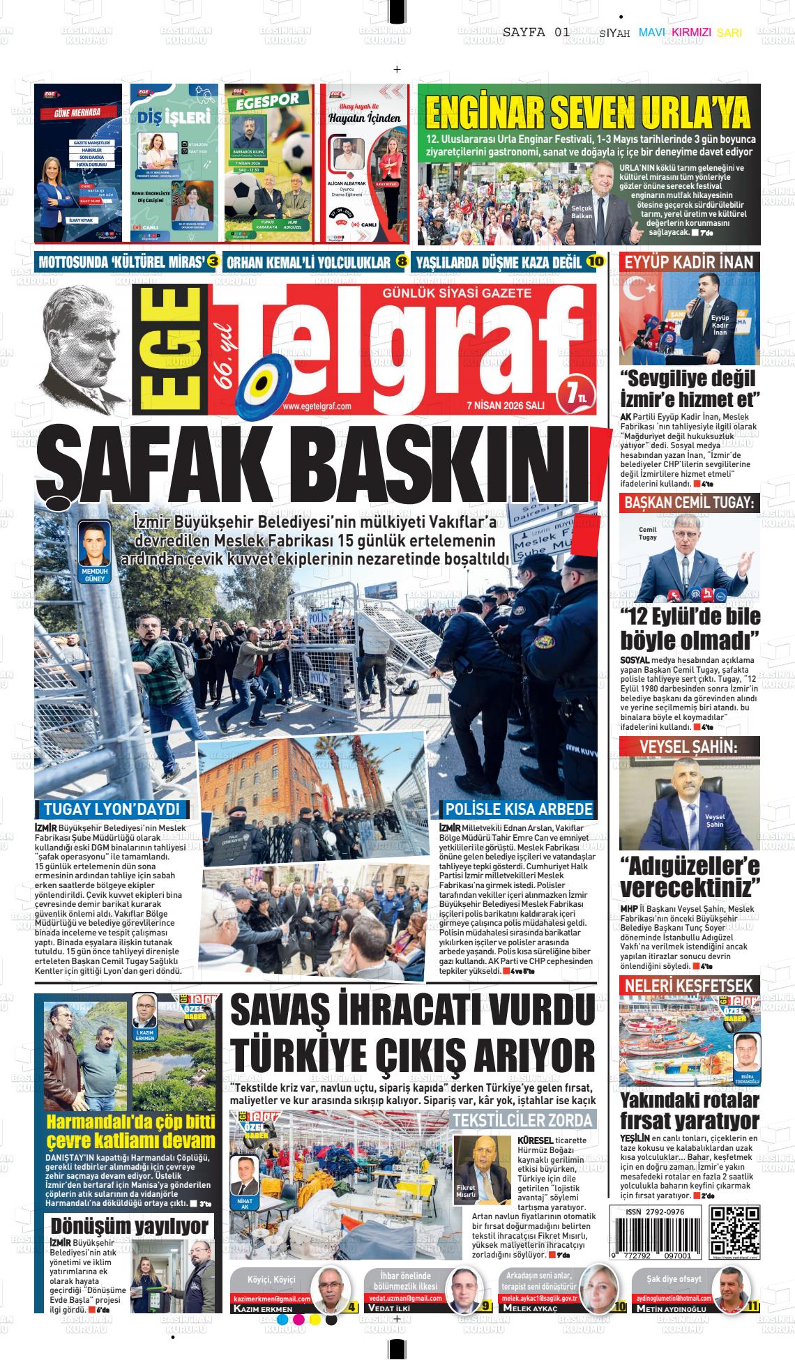 Izmir Egetelgraf 07.04.2026