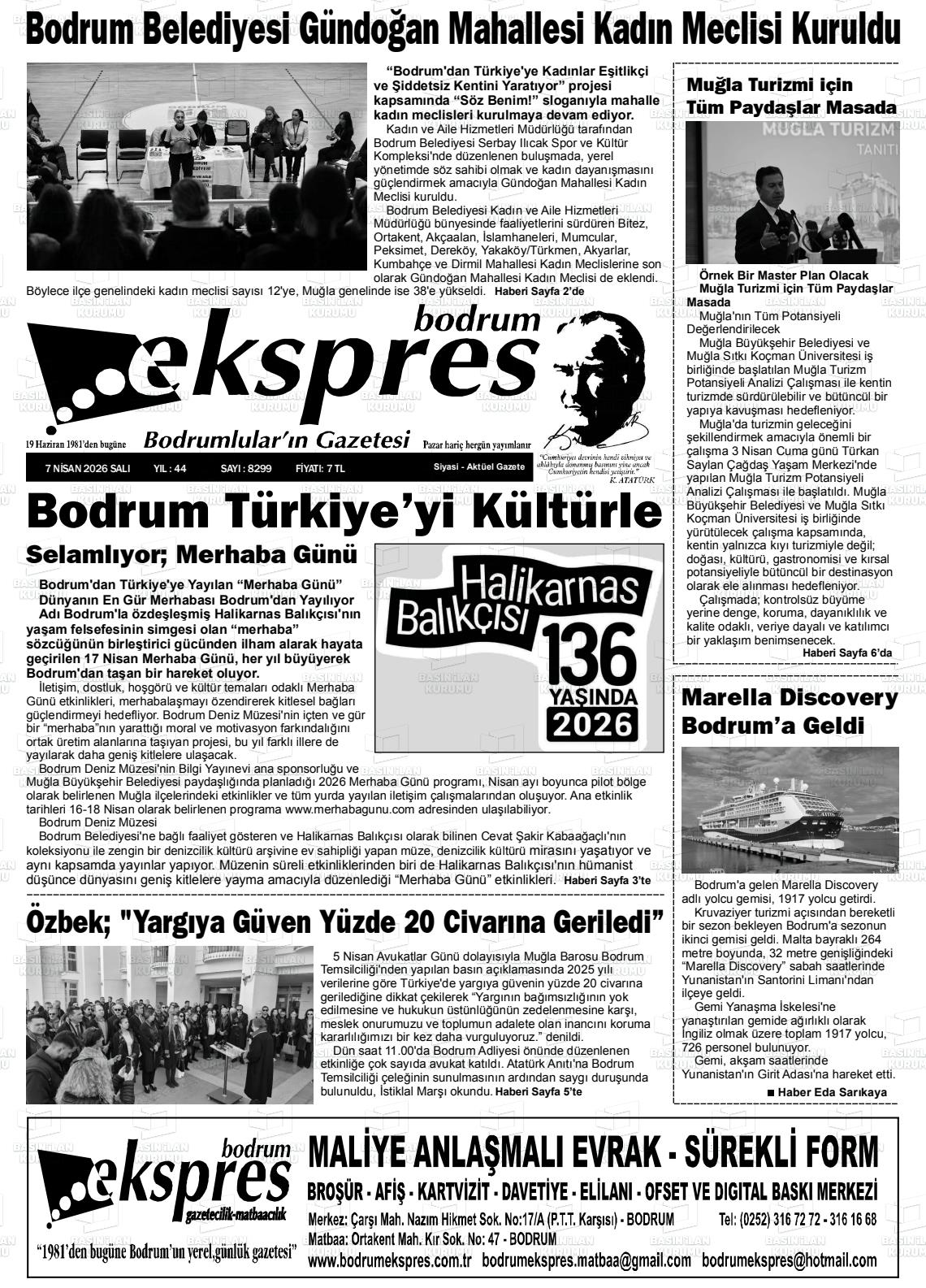 Mugla Ekspresbodrum 07.04.2026