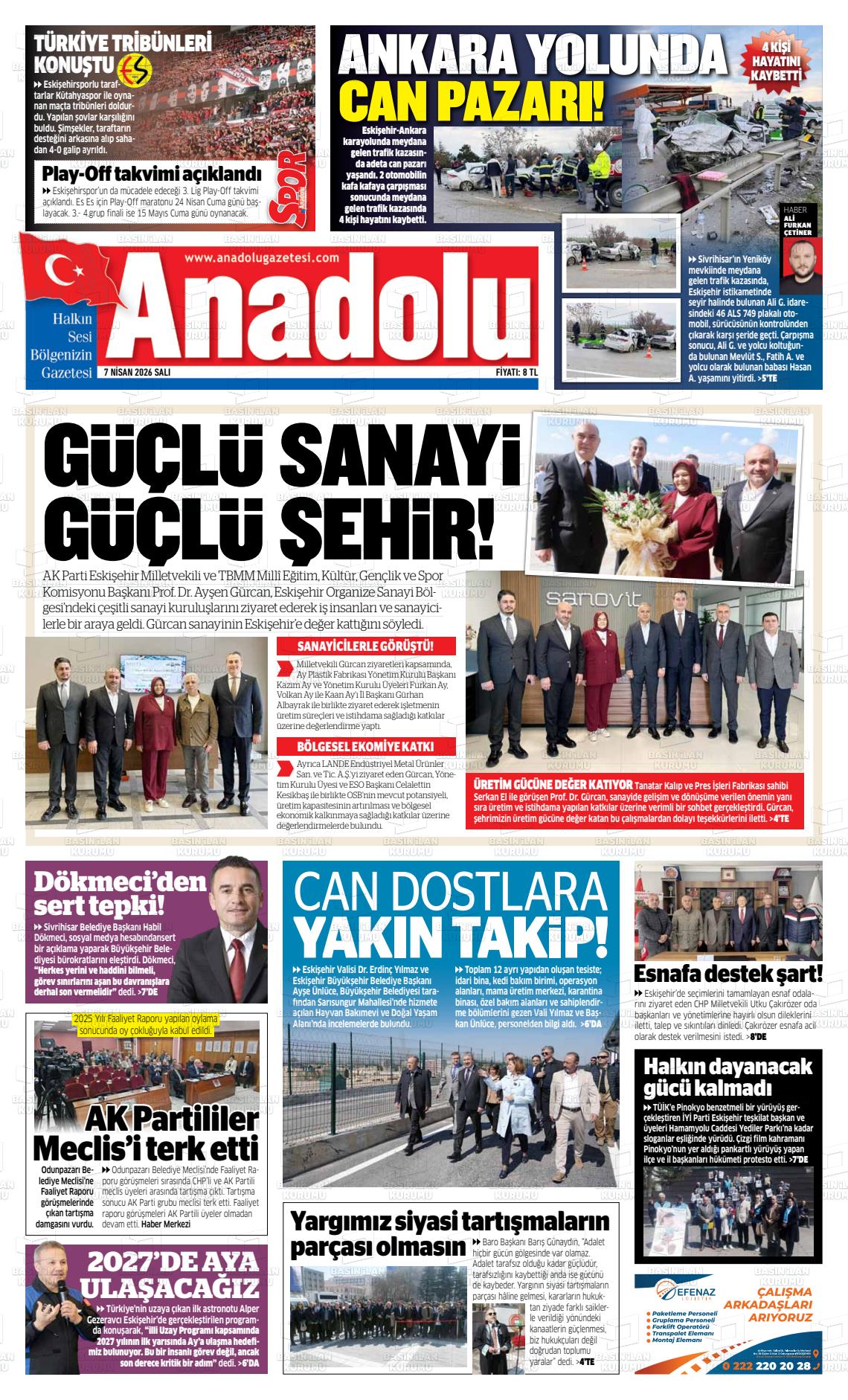 Eskisehir Anadolu 07.04.2026