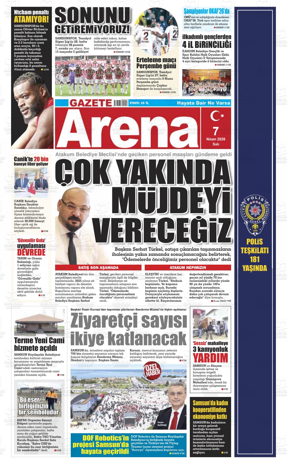 Samsun Gazetearena 07.04.2026