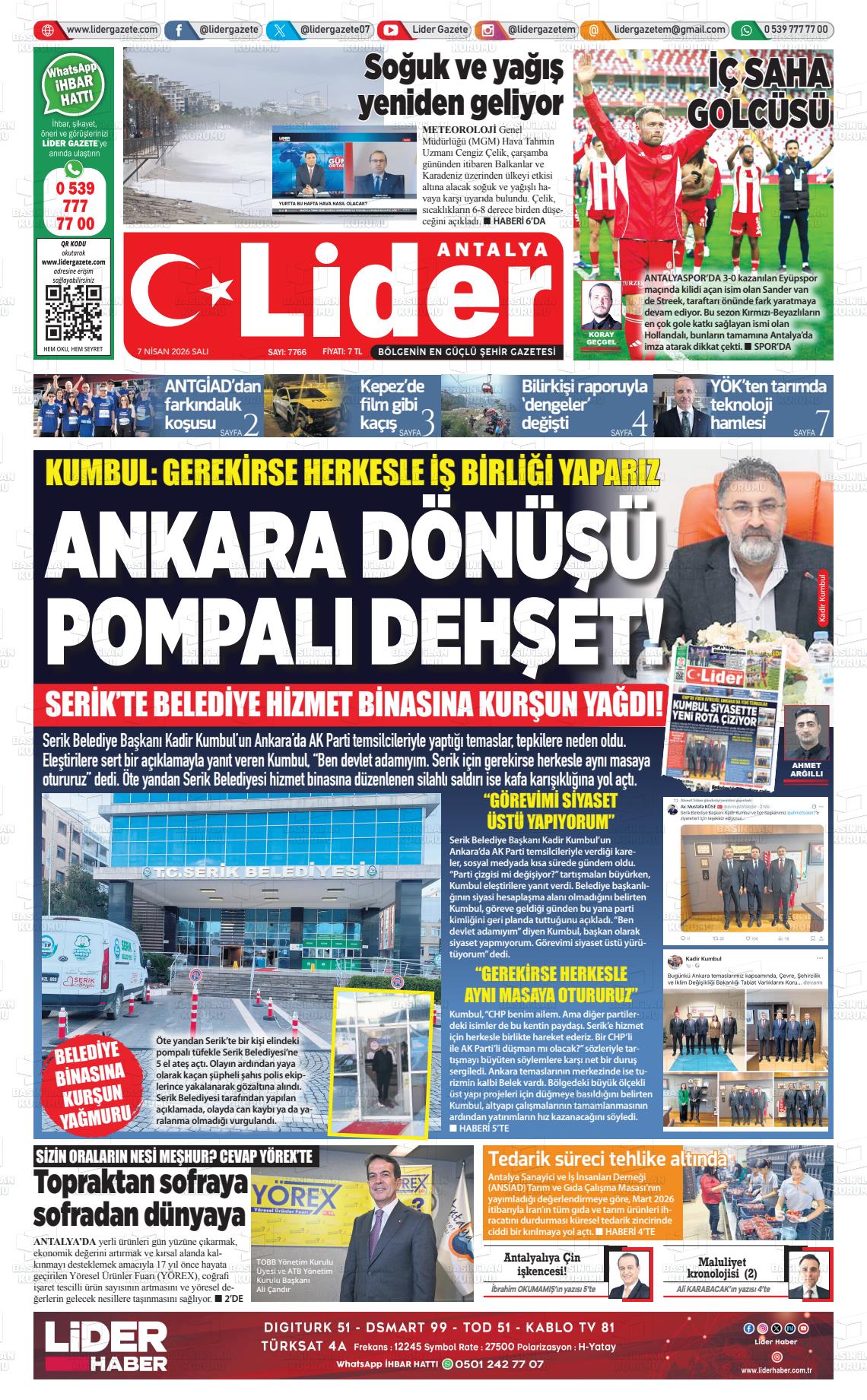 Antalya Gazetebir 07.04.2026