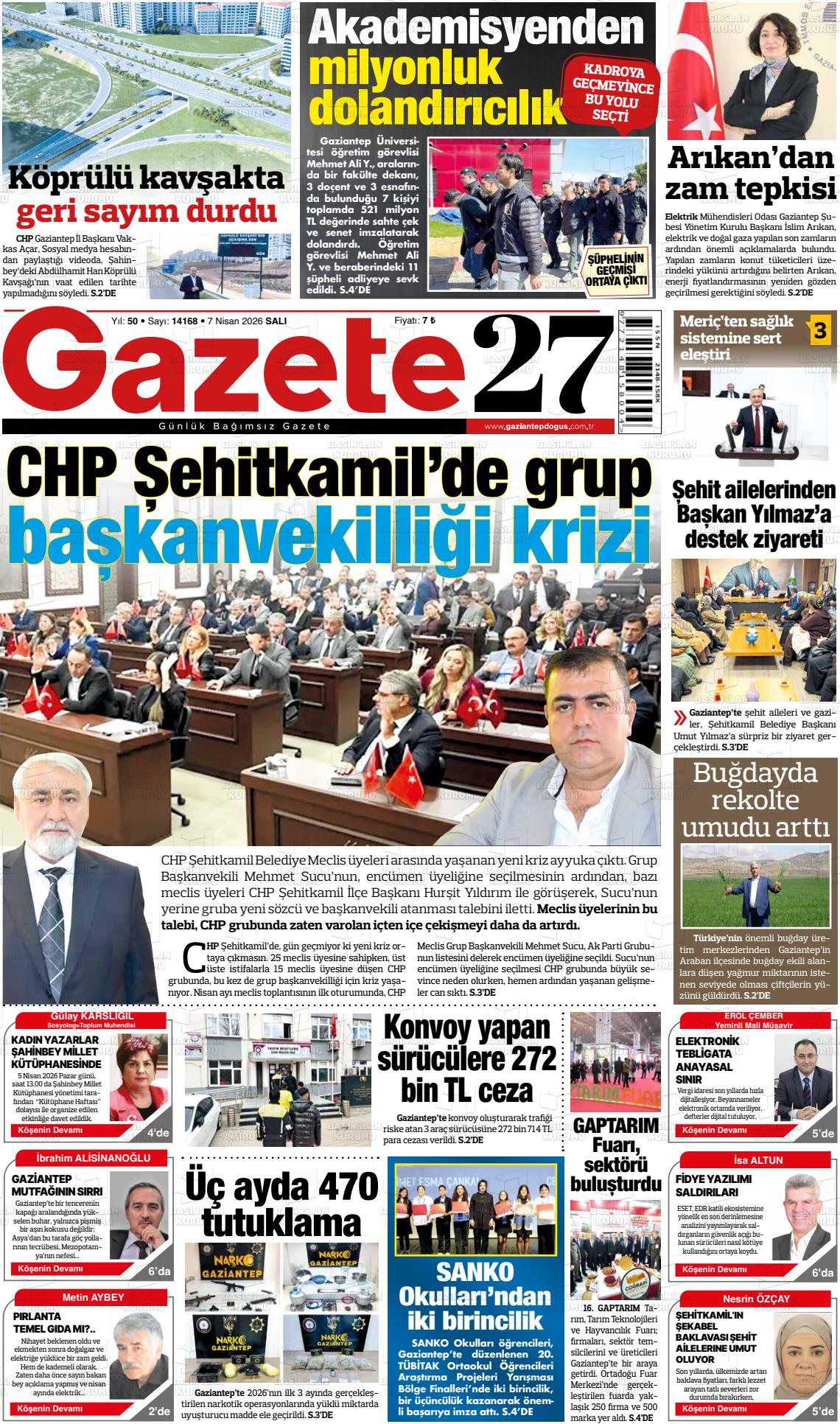 Gaziantep Dogus 07.04.2026