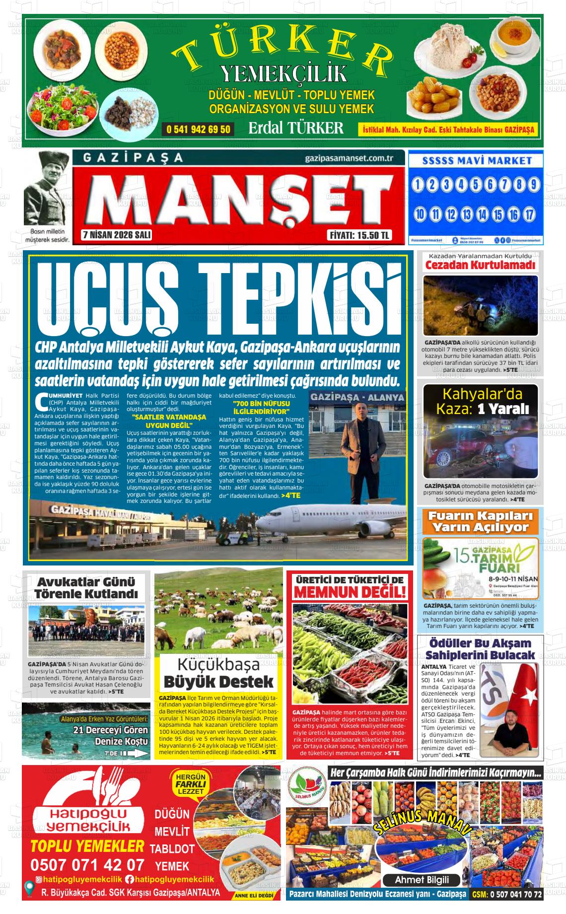 Antalya Gazipasamanset 07.04.2026