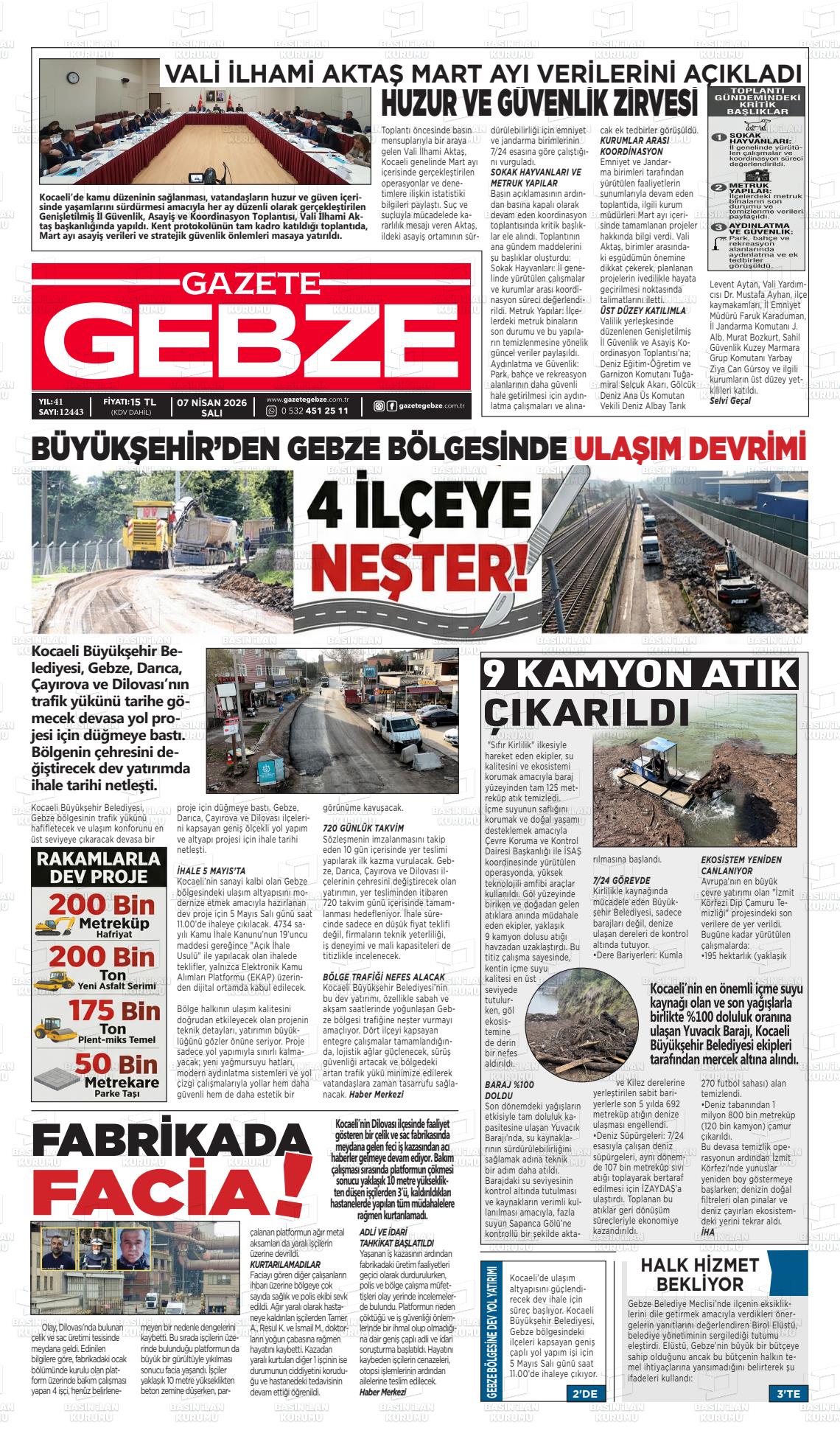Kocaeli Gebze 07.04.2026