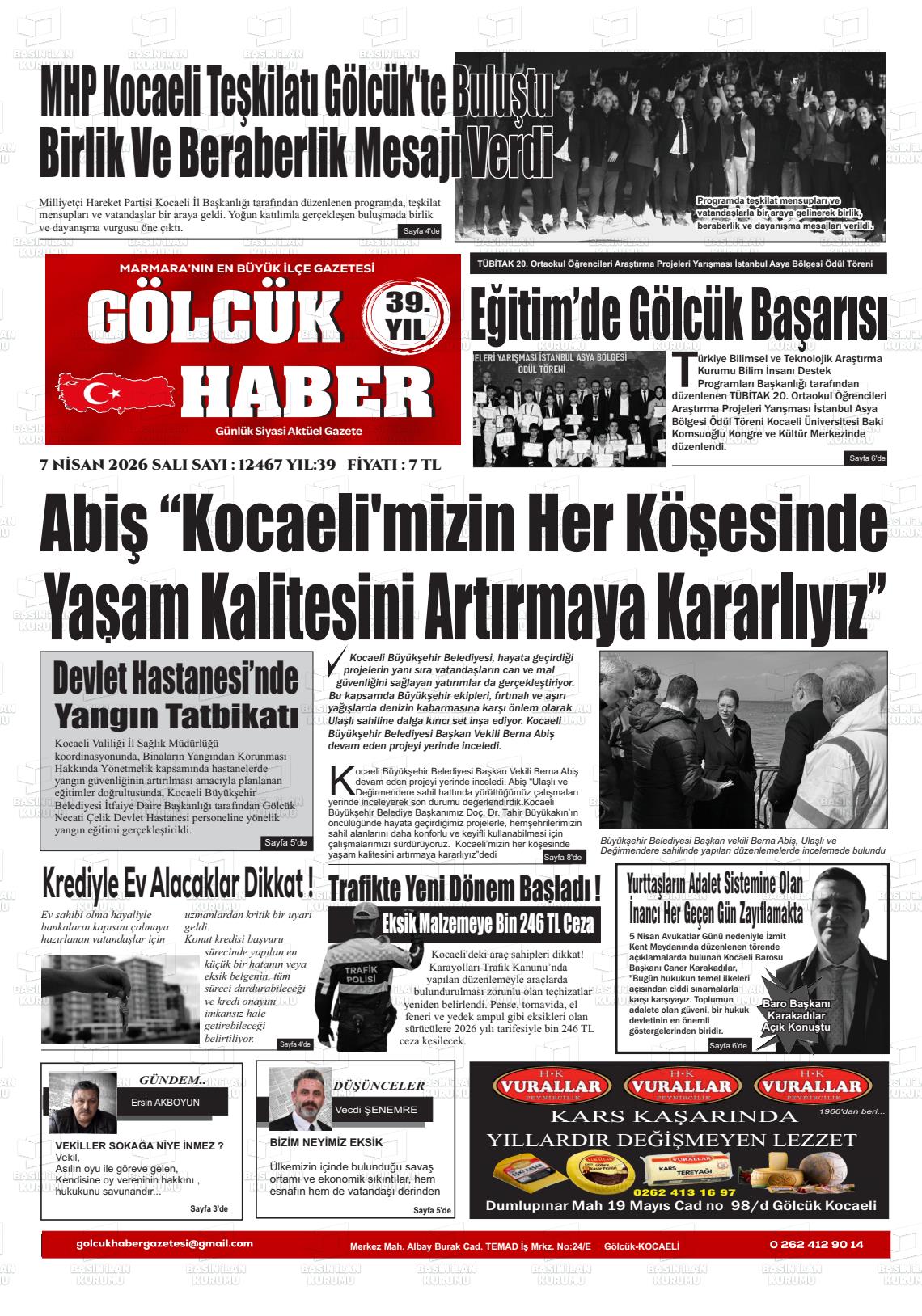 Kocaeli Golcukhaber 07.04.2026