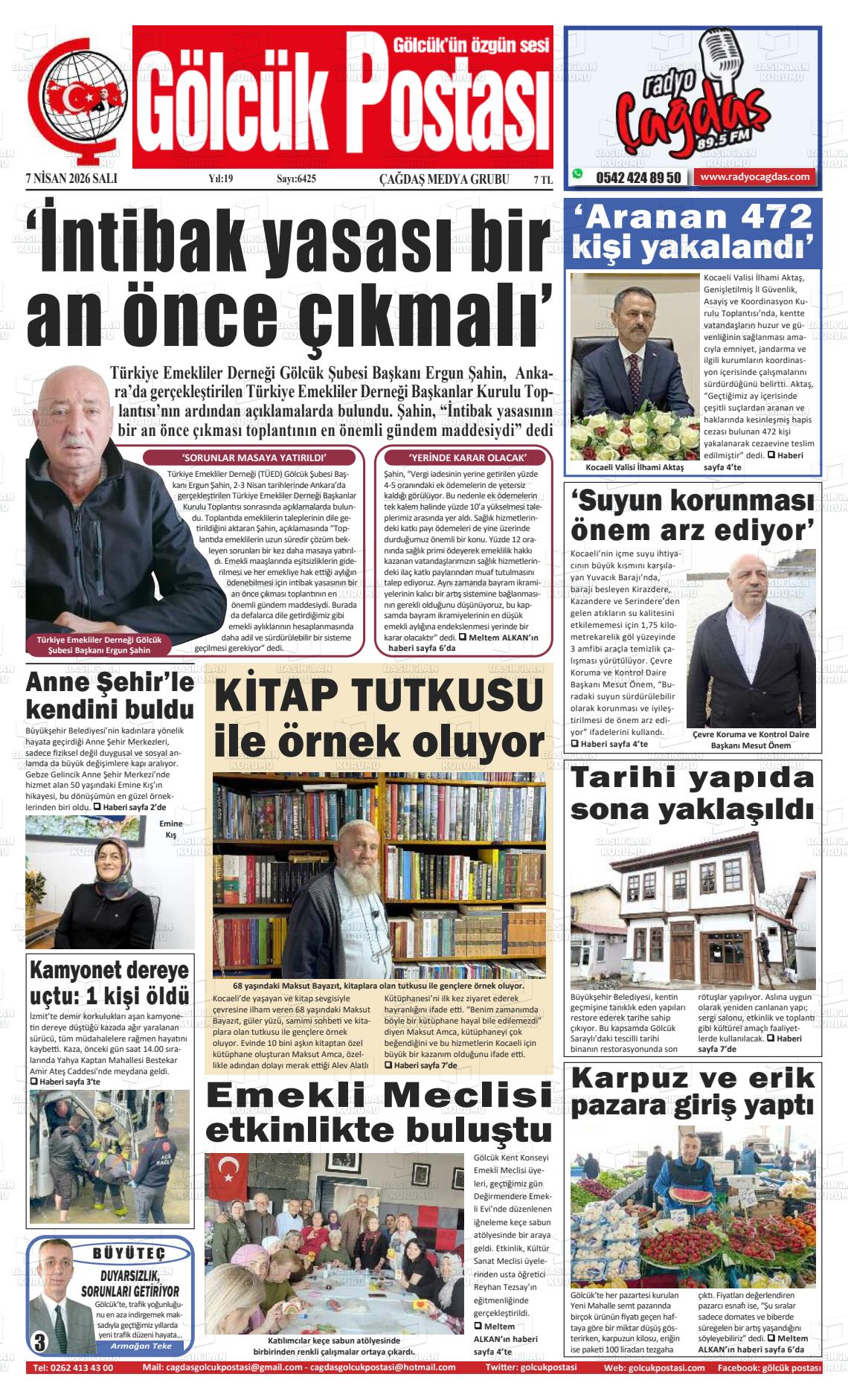 Kocaeli Golcukpostasi 07.04.2026