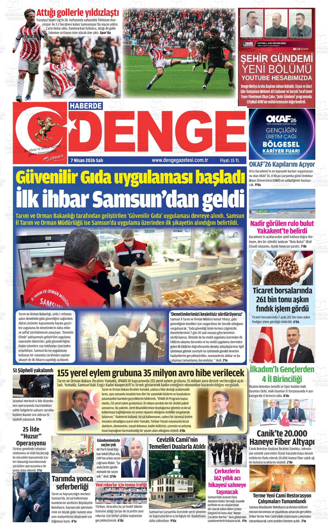 Samsun Haberdedenge 07.04.2026