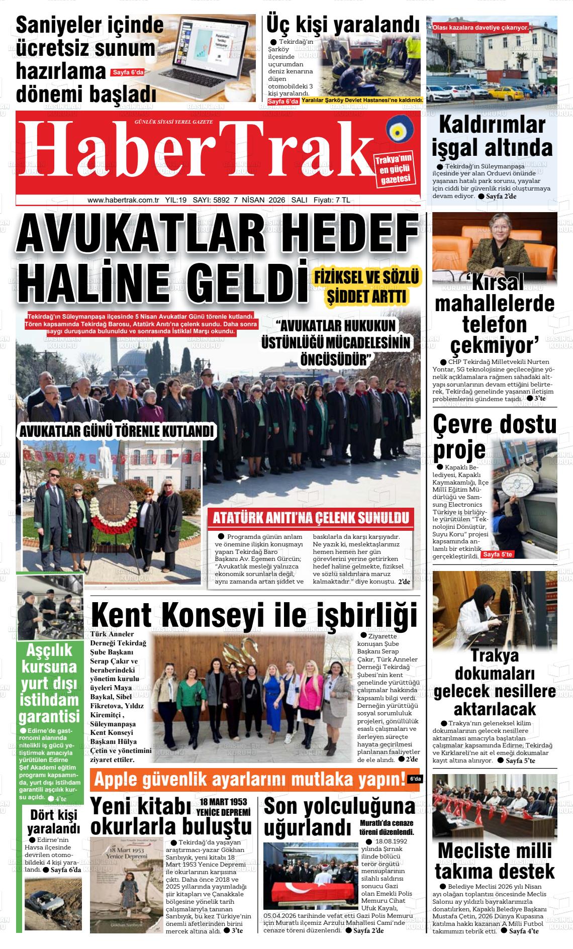 Tekirdag Habertrak 07.04.2026
