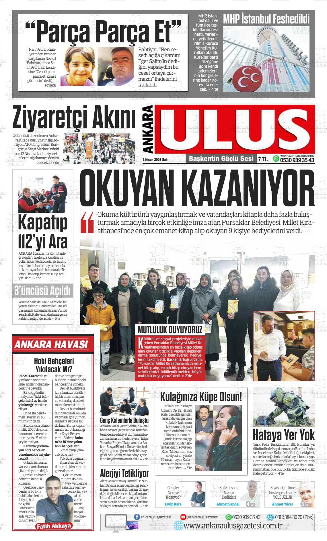 Ankara Habervaktim 07.04.2026