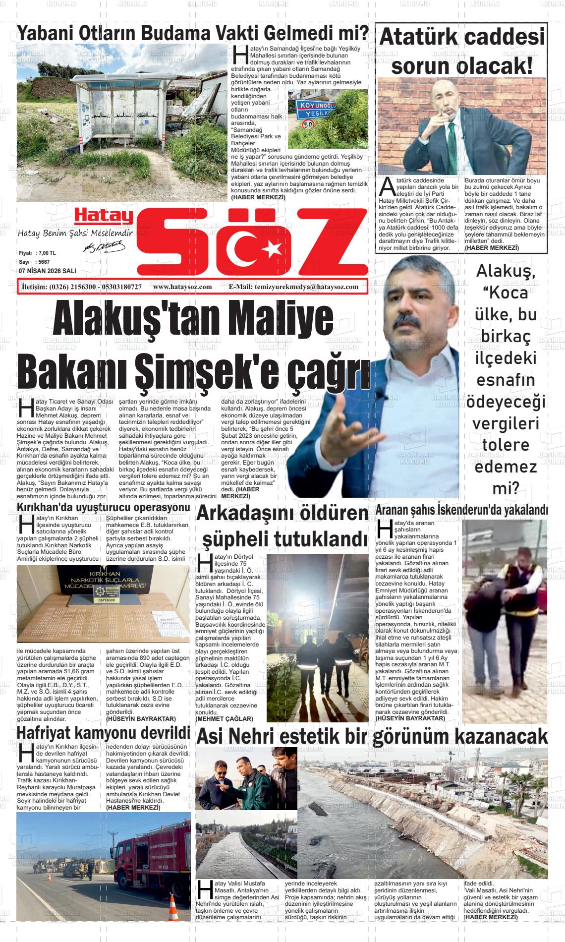 Hatay Soz 07.04.2026