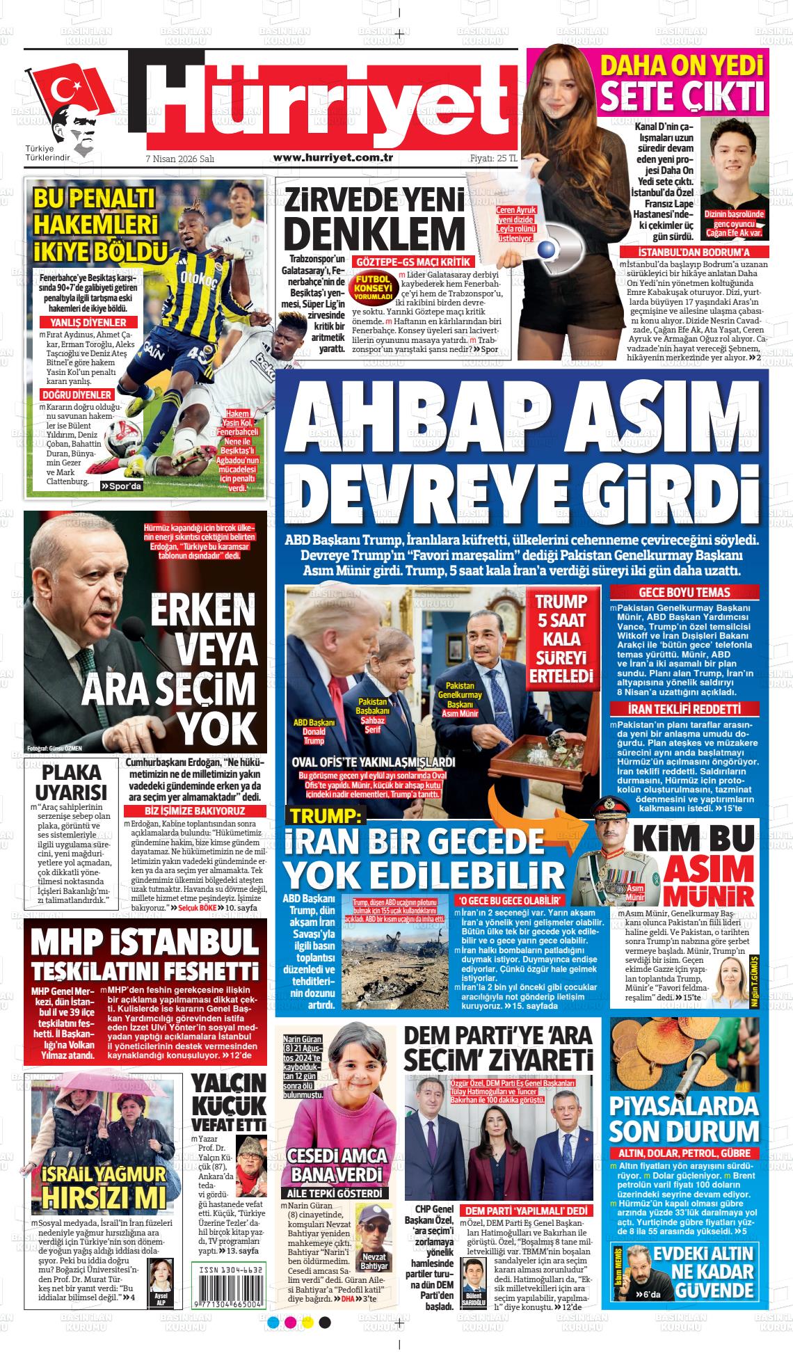 Hürriyet Gazetesi 07.04.2026
