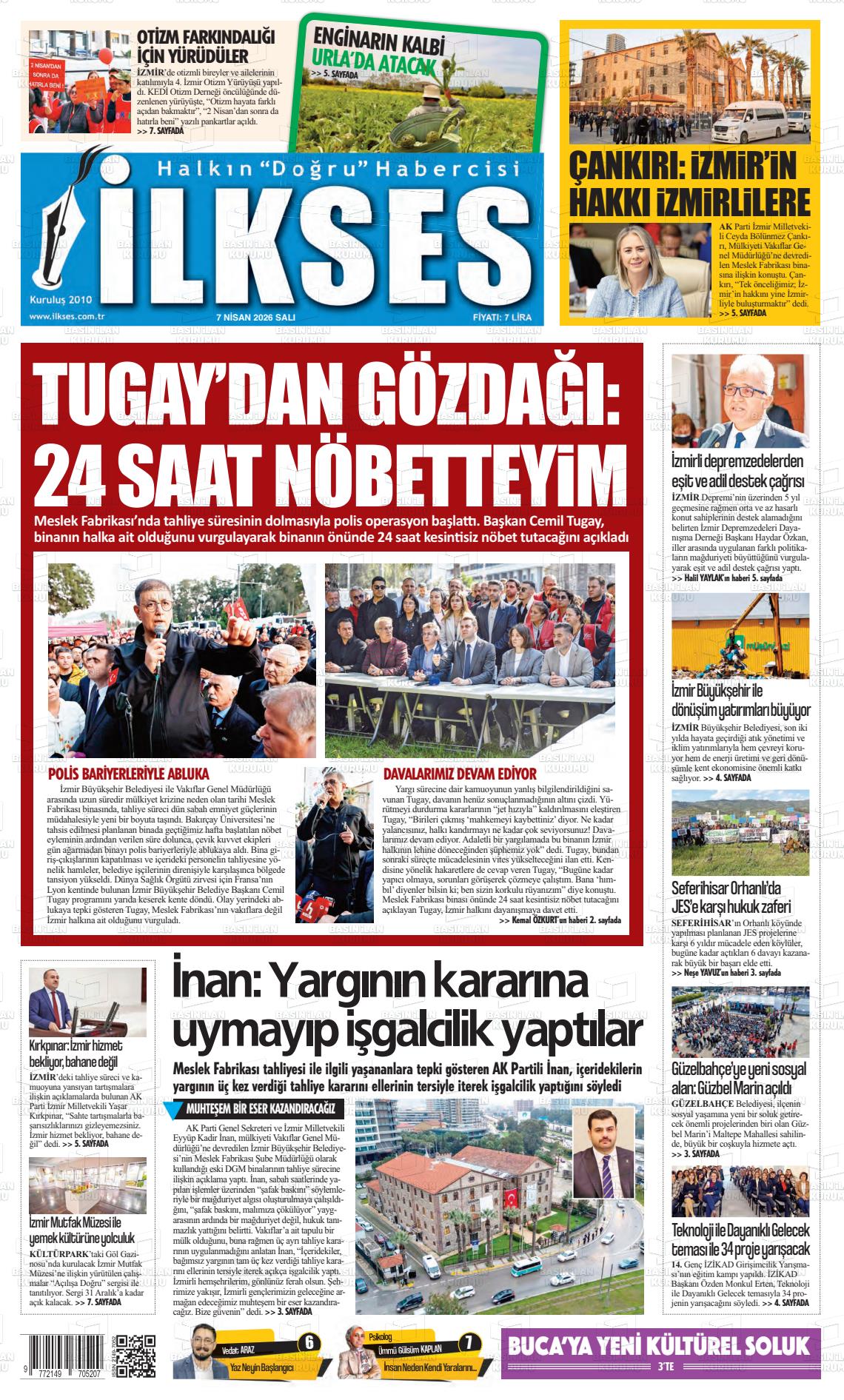 Izmir Ilkses 07.04.2026