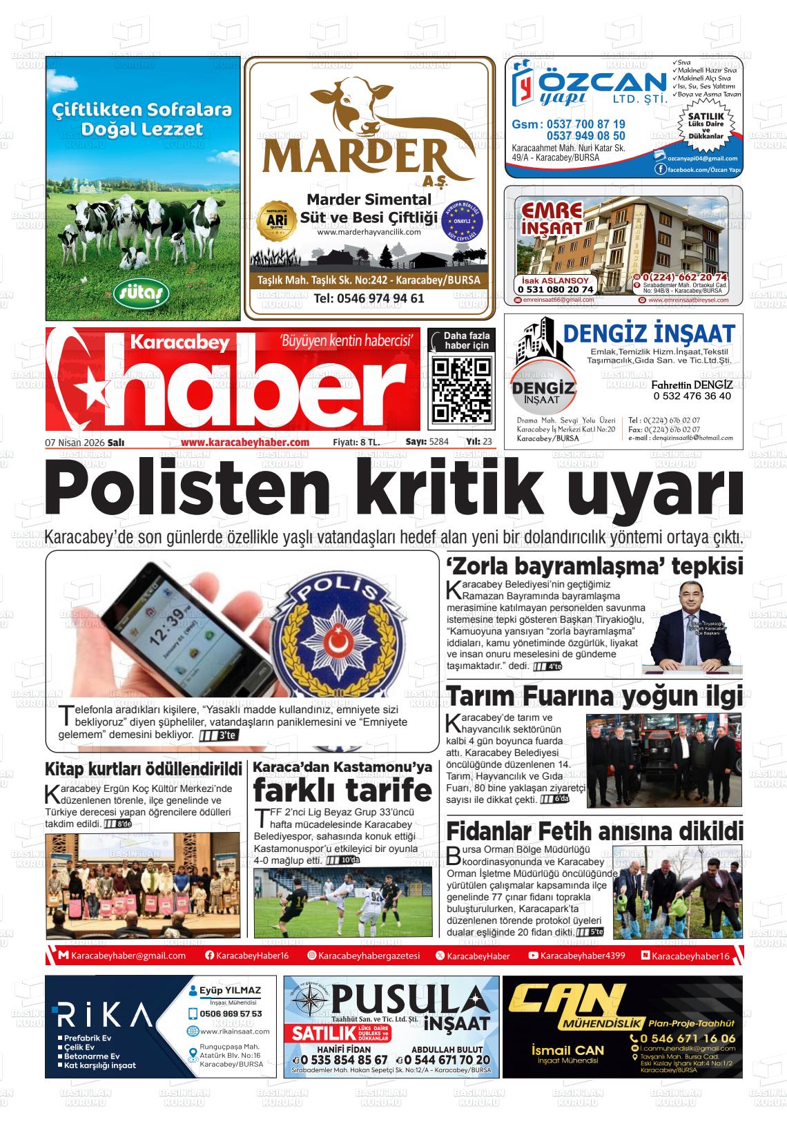 Bursa Karacabeyhaber 07.04.2026